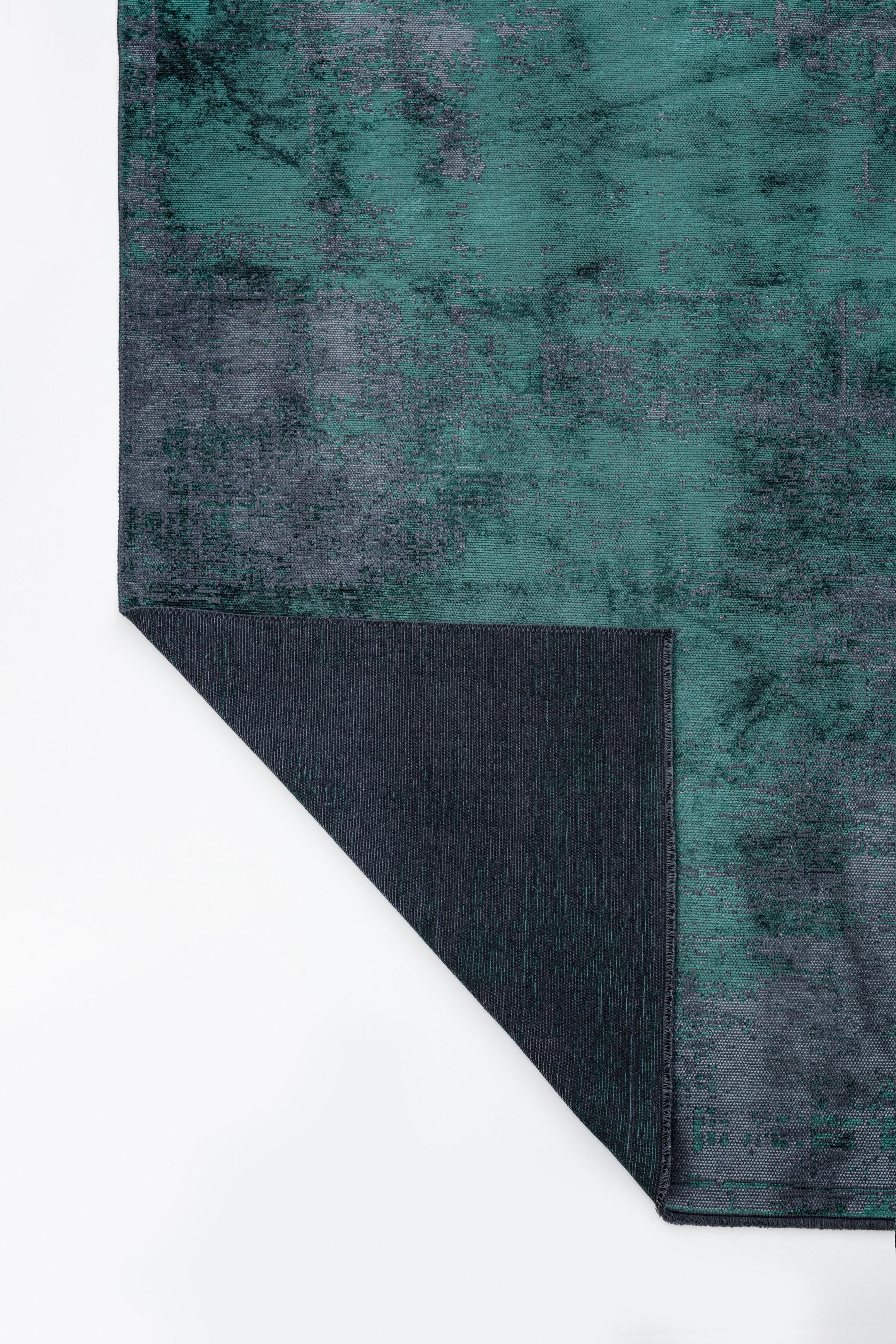 For Sale:  (Green) Modern Abstract Luxury Hand-Finished Area Rug 3