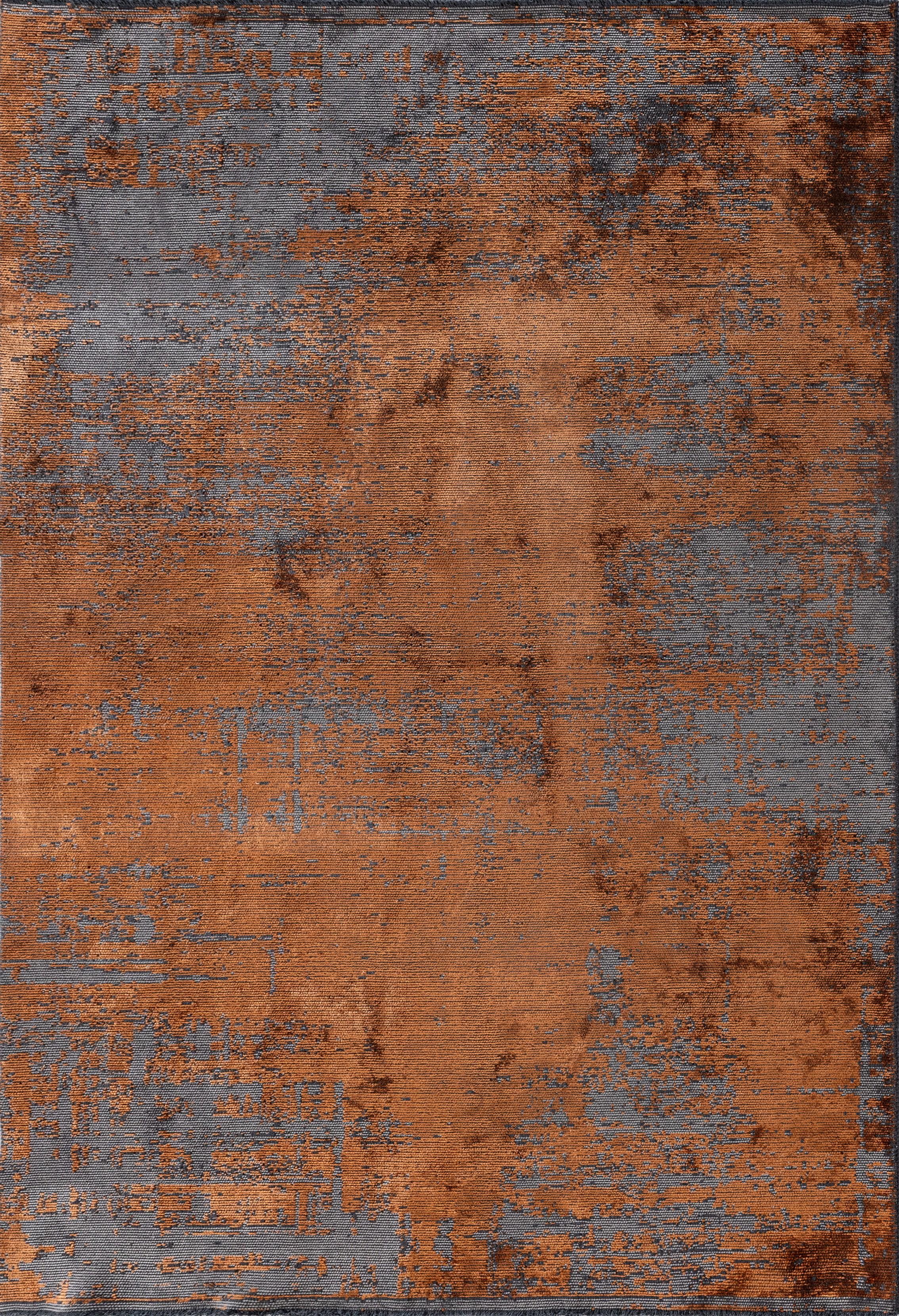 For Sale:  (Orange) Modern Abstract Luxury Hand-Finished Area Rug