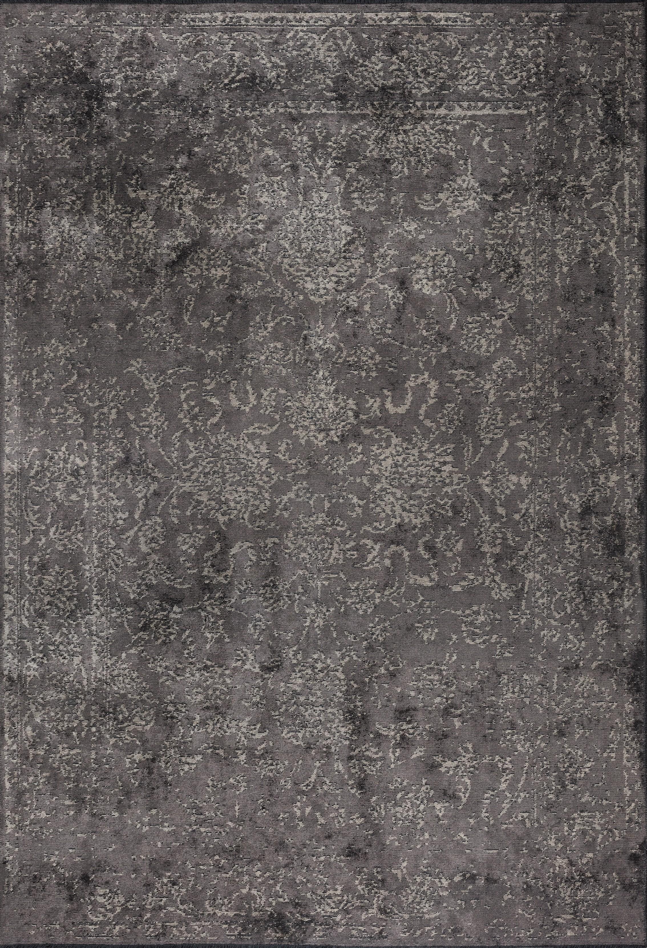 Im Angebot: Modern Toile Luxury Hand-Finished Area Rug,  (Grau)