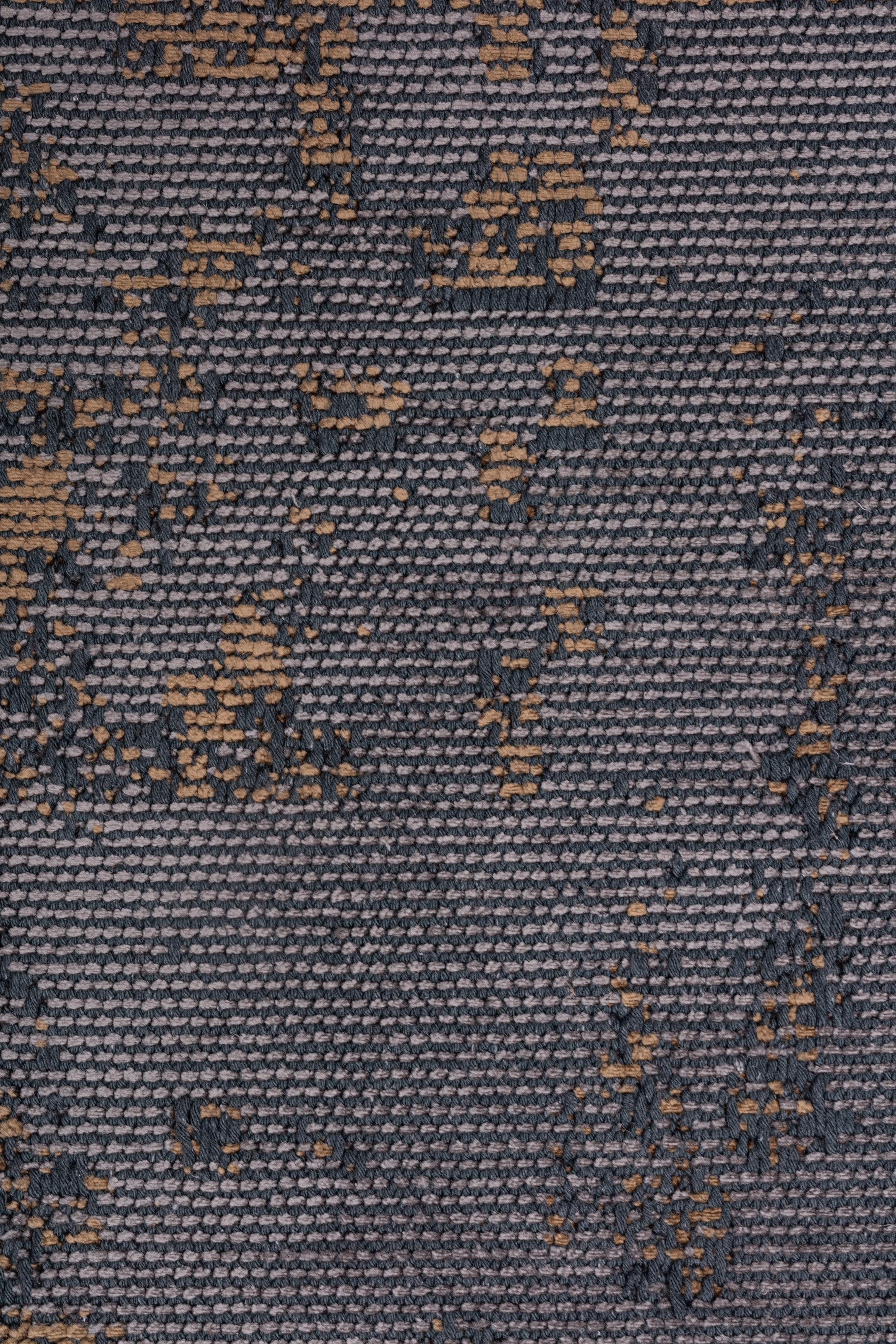 En vente :  (Gris) Tapis de sol Contemporary Damask Luxury Hand-Finished 5