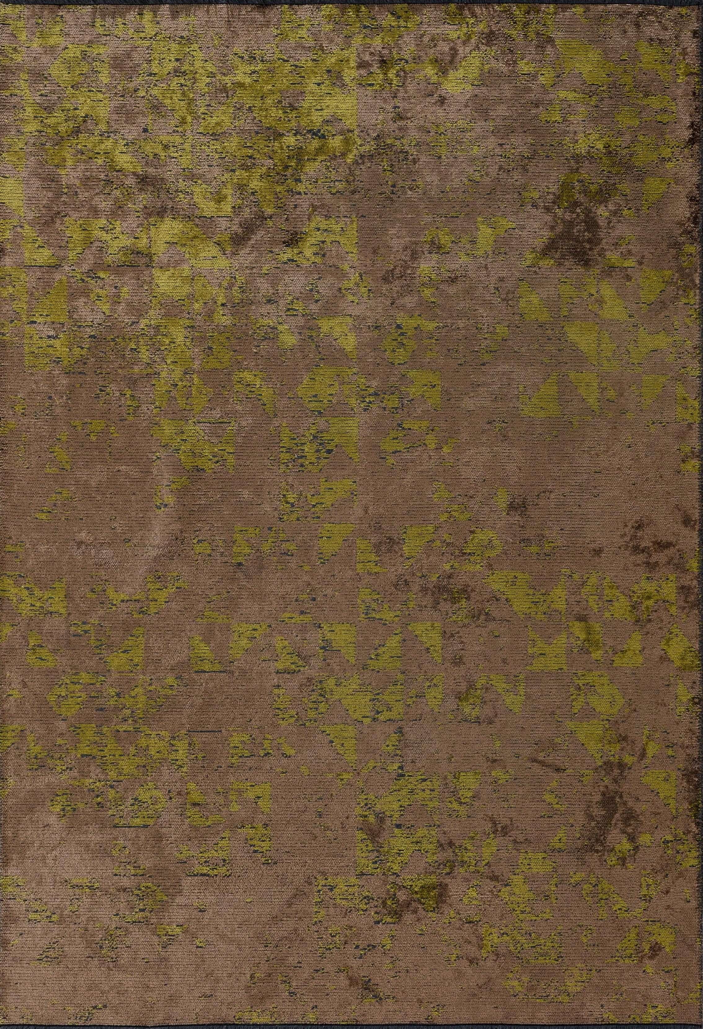 Im Angebot: Modern Camouflage Luxury Hand-Finished Area Rug,  (Braun)