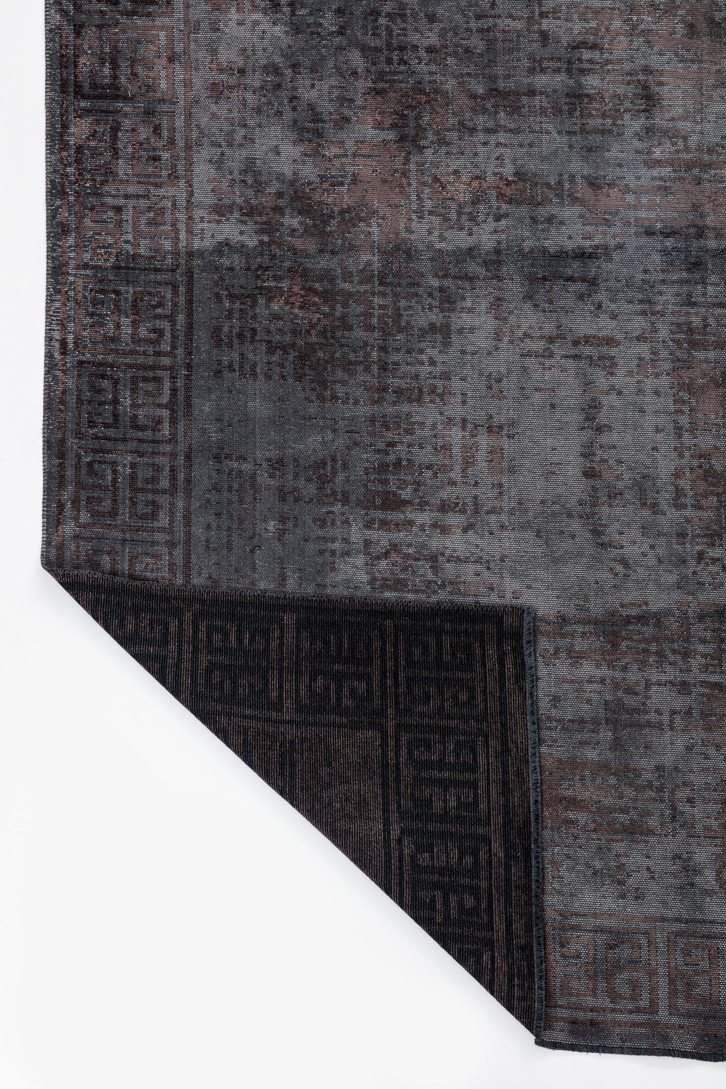 Im Angebot: Moderner luxuriöser Camouflage-Teppich,  (Braun) 3