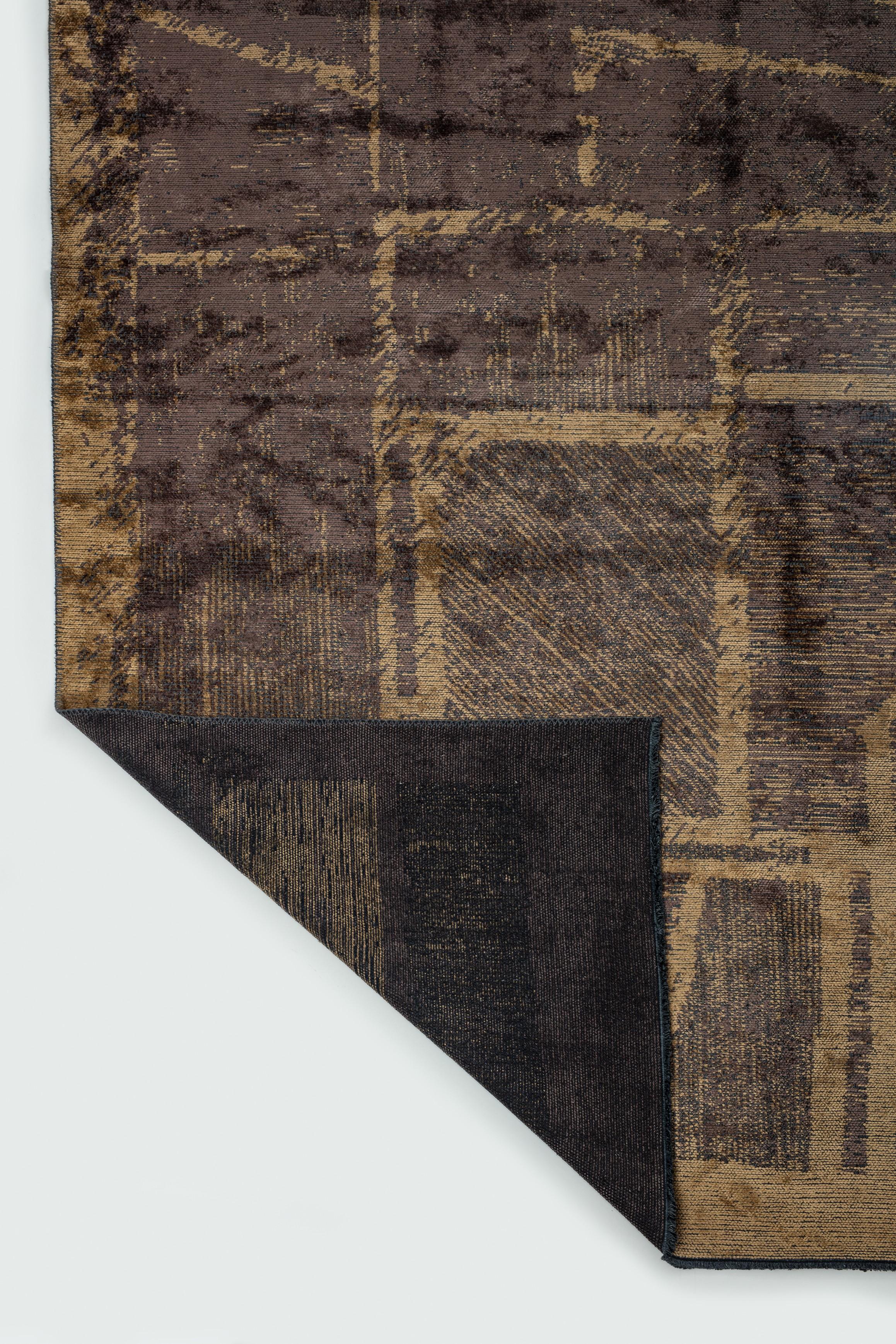 For Sale:  (Brown) Modern Abstract Luxury Area Rug 3