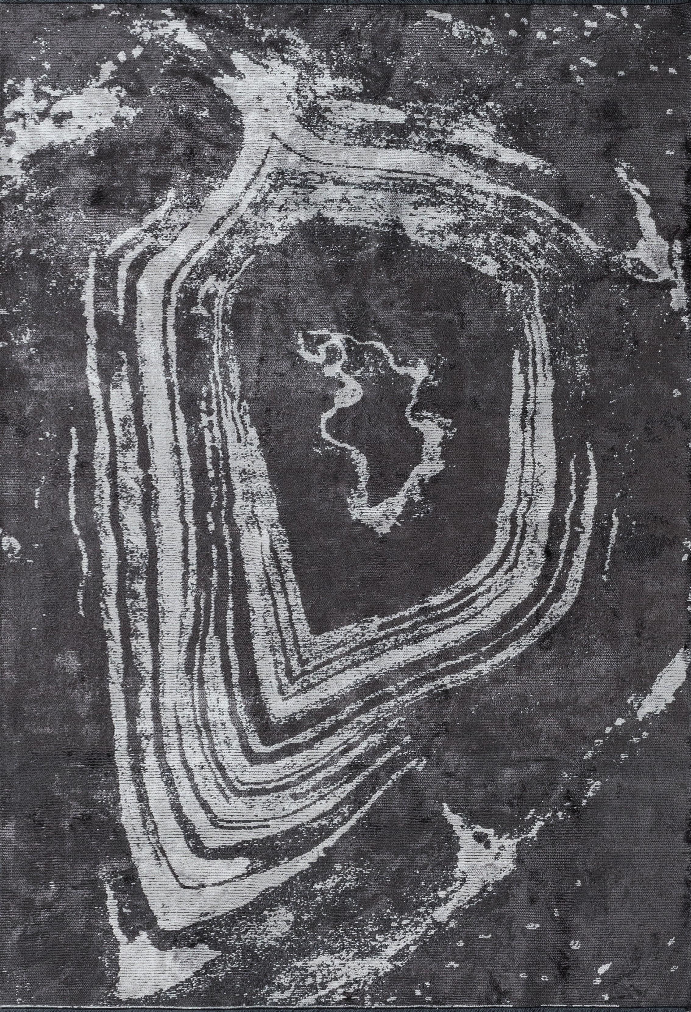 En vente :  (Gris) Tapis de luxe abstrait moderne
