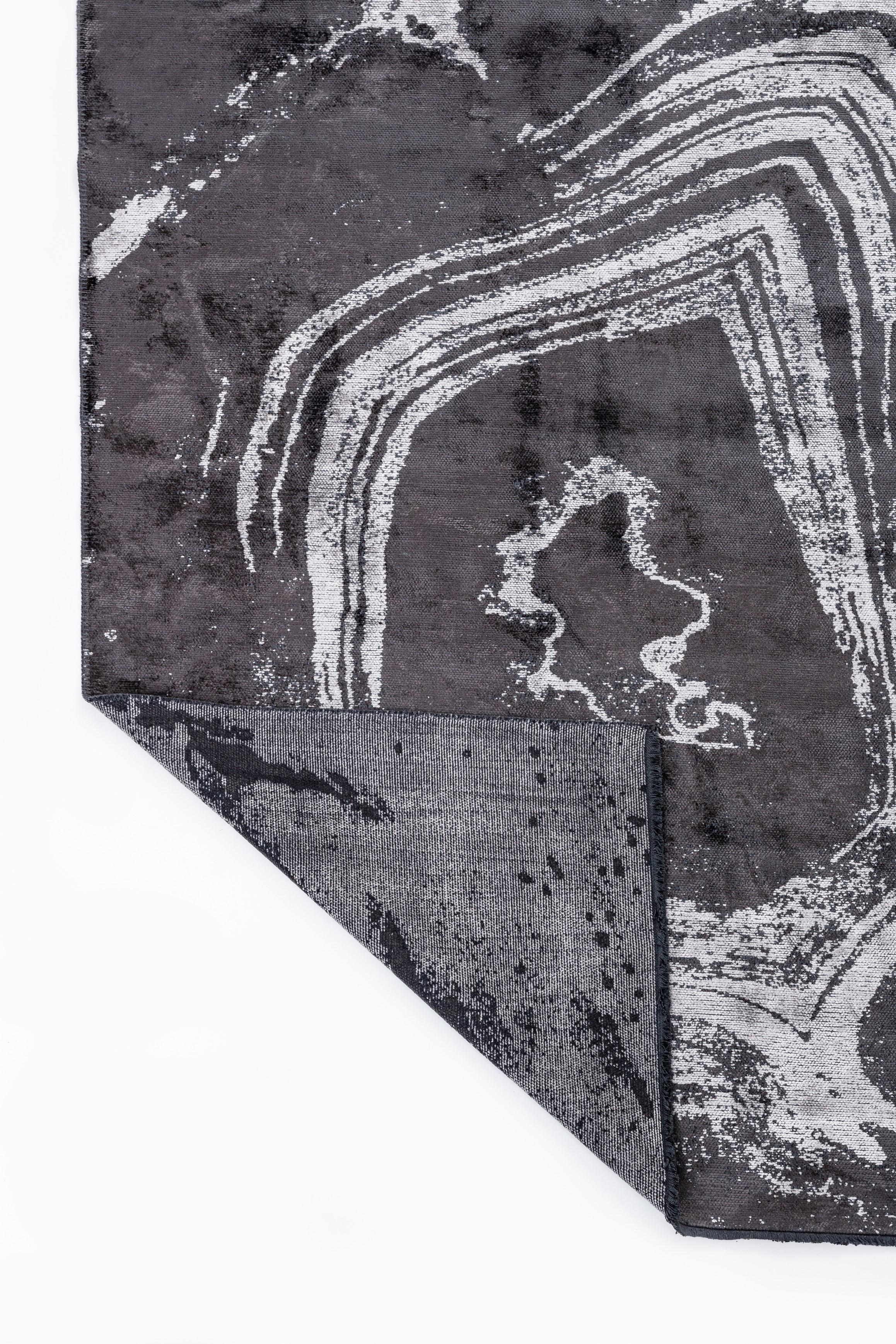 En vente :  (Gris) Tapis de luxe abstrait moderne 3