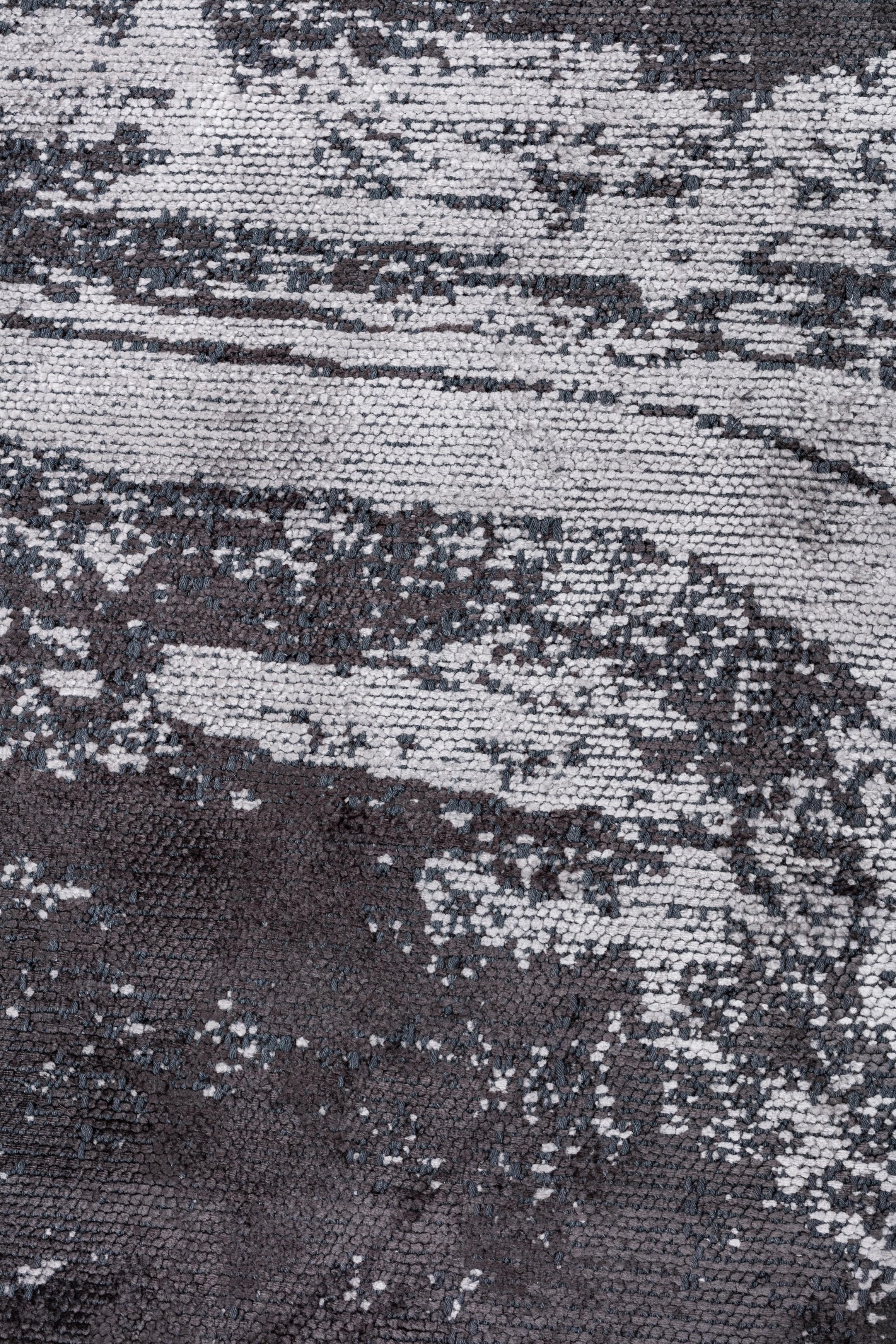 Im Angebot: Moderner abstrakter Luxus-Teppichboden,  (Grau) 5