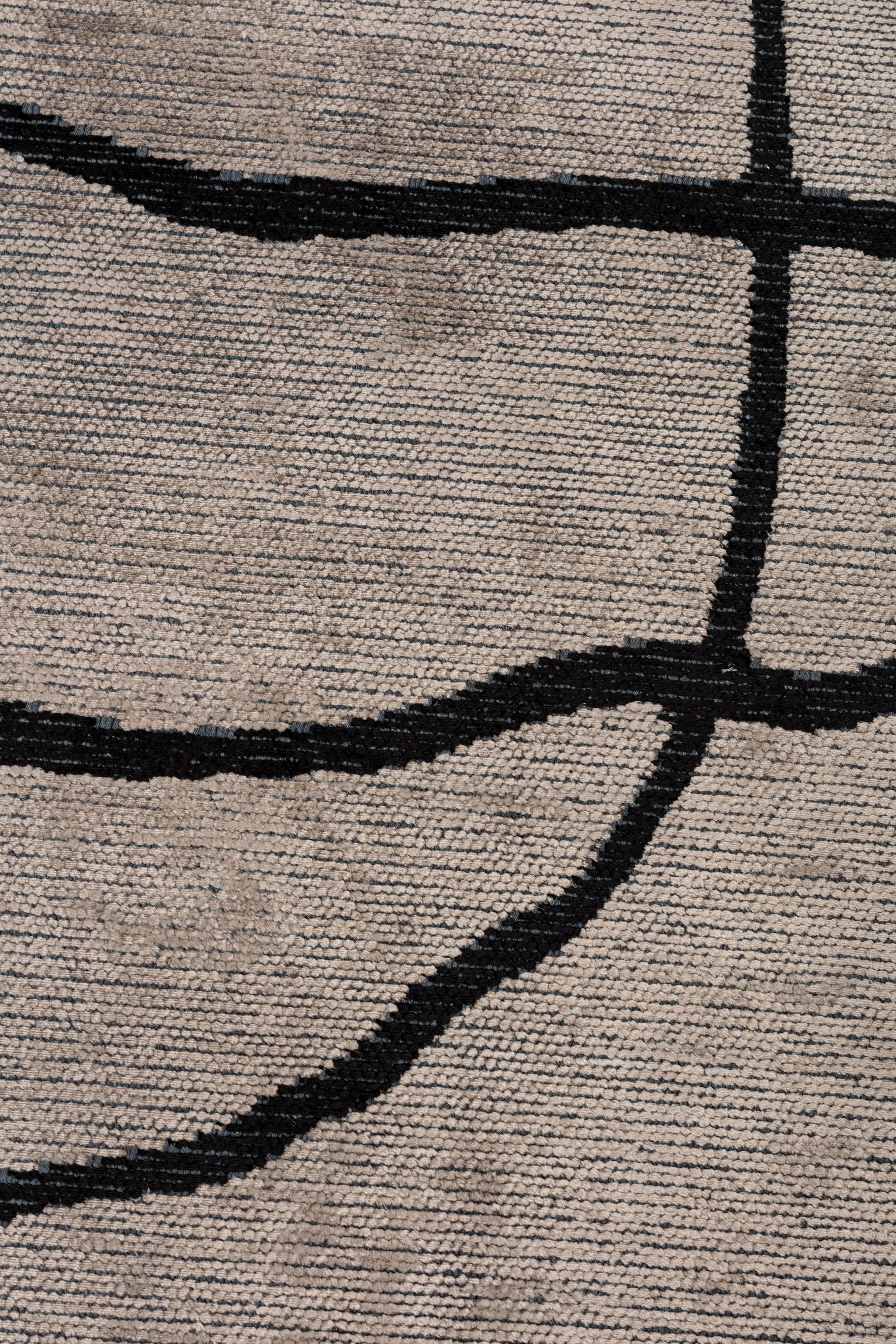 Im Angebot: Moderner abstrakter Luxus-Teppichboden,  (Grau) 5