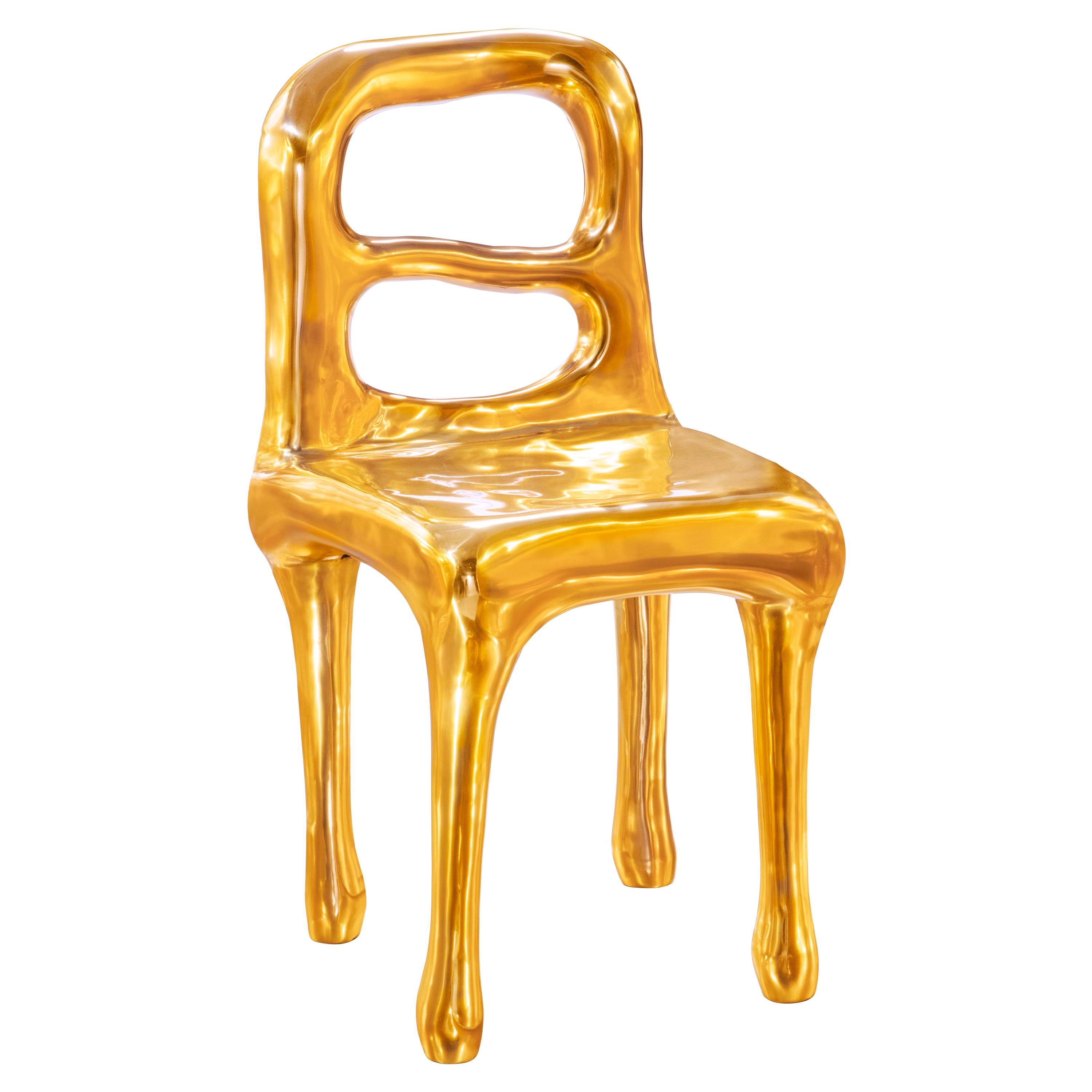 Rapture Chair in Brass by Scarlet Splendour For Sale