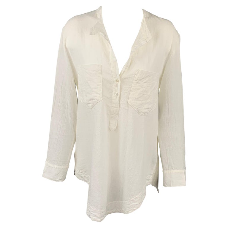 Blouse Raquel Allegra En Cuir/suede Et Rayon - Couleur Taupe, Taille 0/XS, Manches 3/4, NWOT (neuve Sans étiquette)