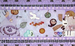I tried being Icharus. Raquel Fariñas Symbolic Purple  Folk Art  Landscape