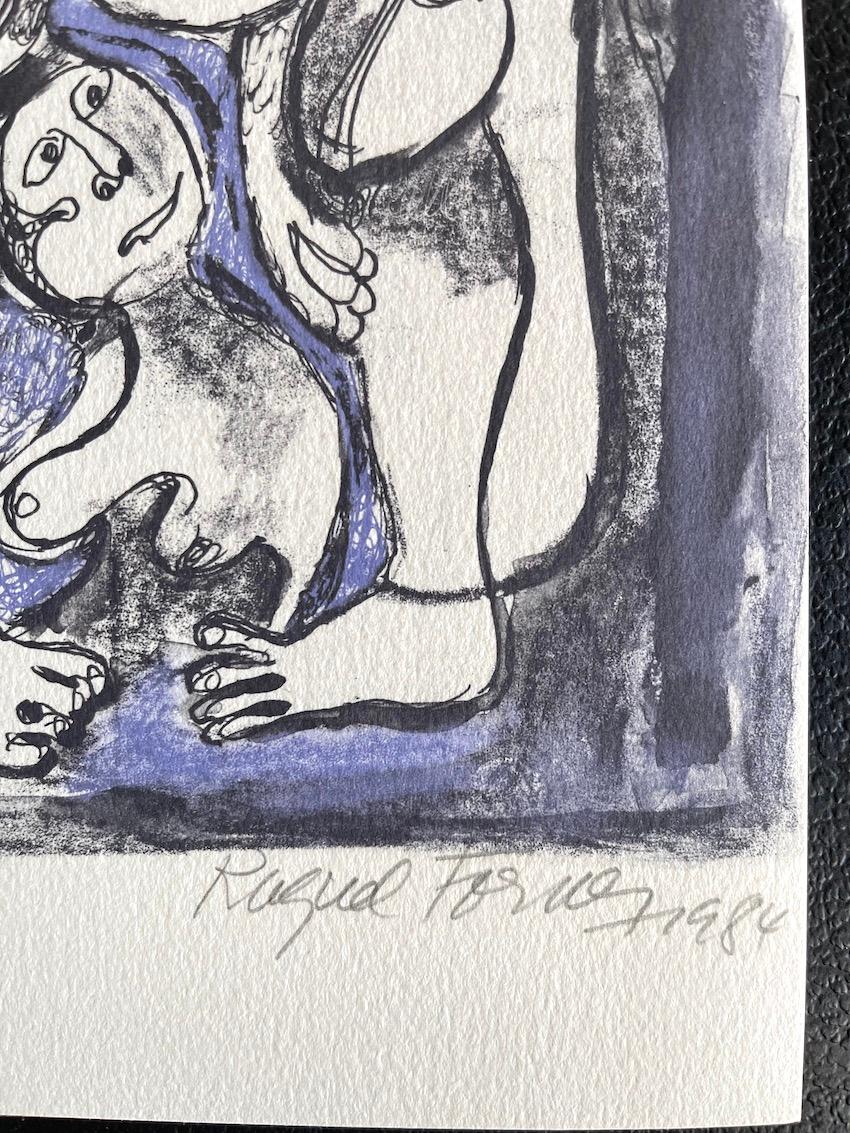 Raquel Forner (1902-1988) pittrice e stampatrice argentina nata a Buenos Aires nel 1902 e morta nella stessa città nel 1988, considerata una delle migliori pittrici argentine della seconda metà del XX secolo. FAMILY è una litografia originale