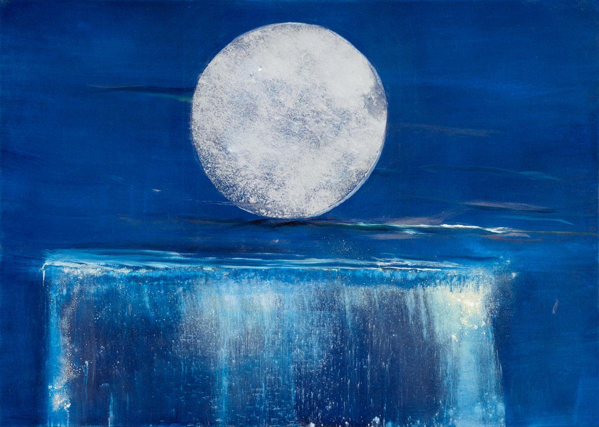 full moon painting ideas