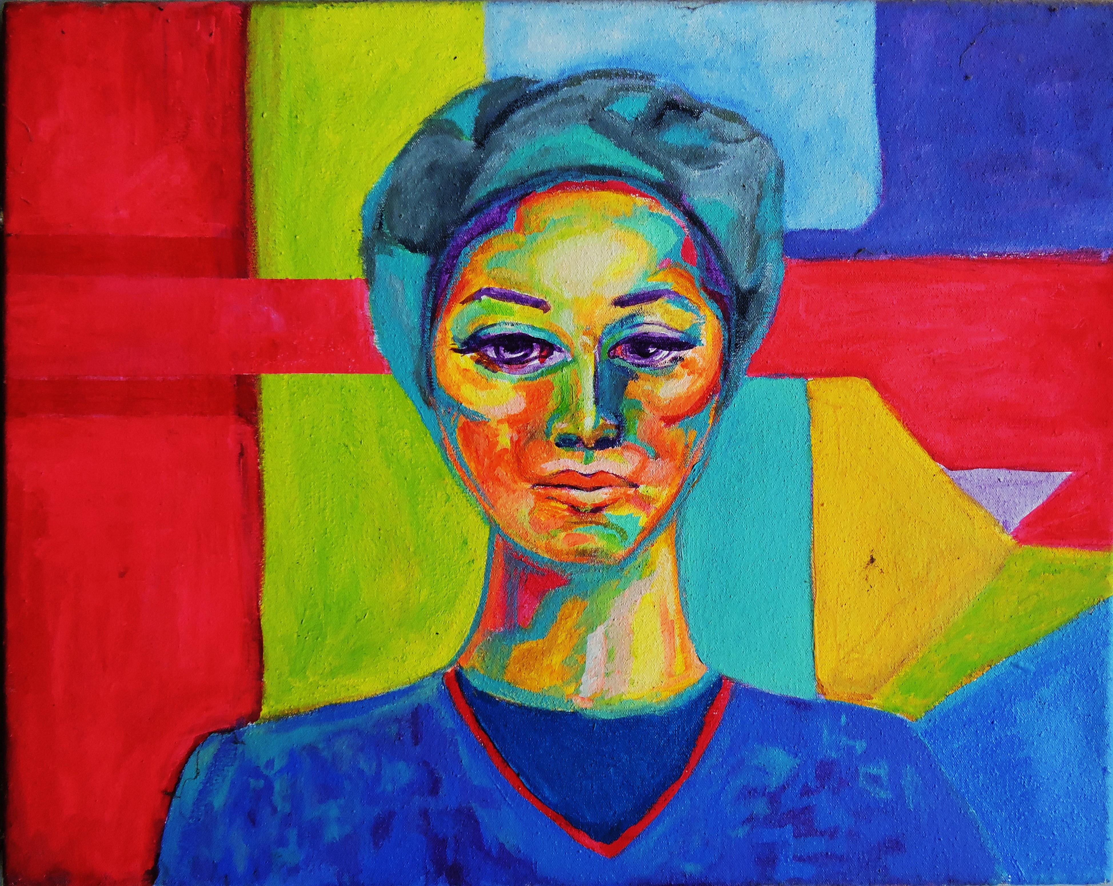 Figurative Painting de Raquel Sarangello - Frida
