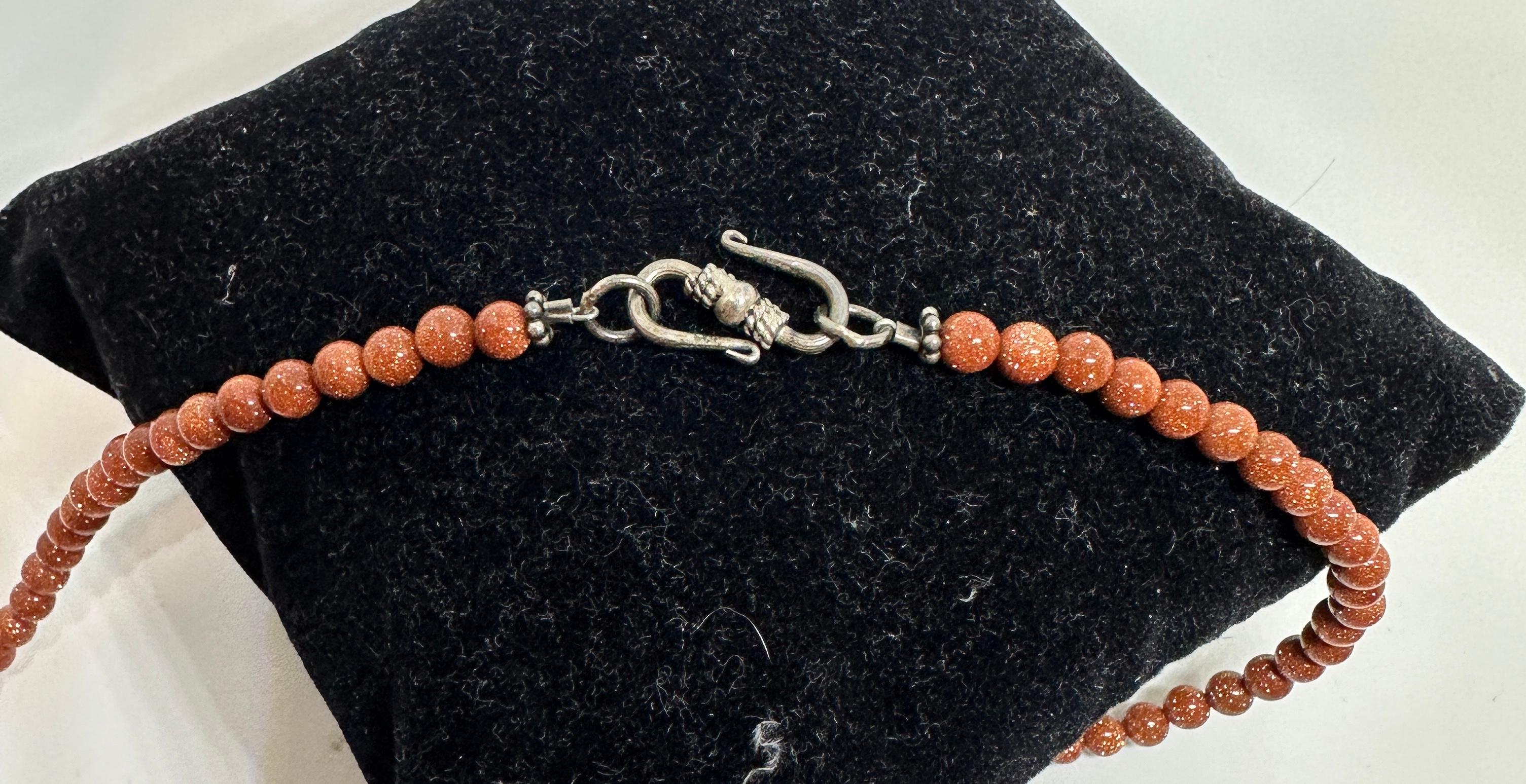 Raquel Welch Estate Personal Buddha Goldstone Necklace Guaranteed For Sale 3