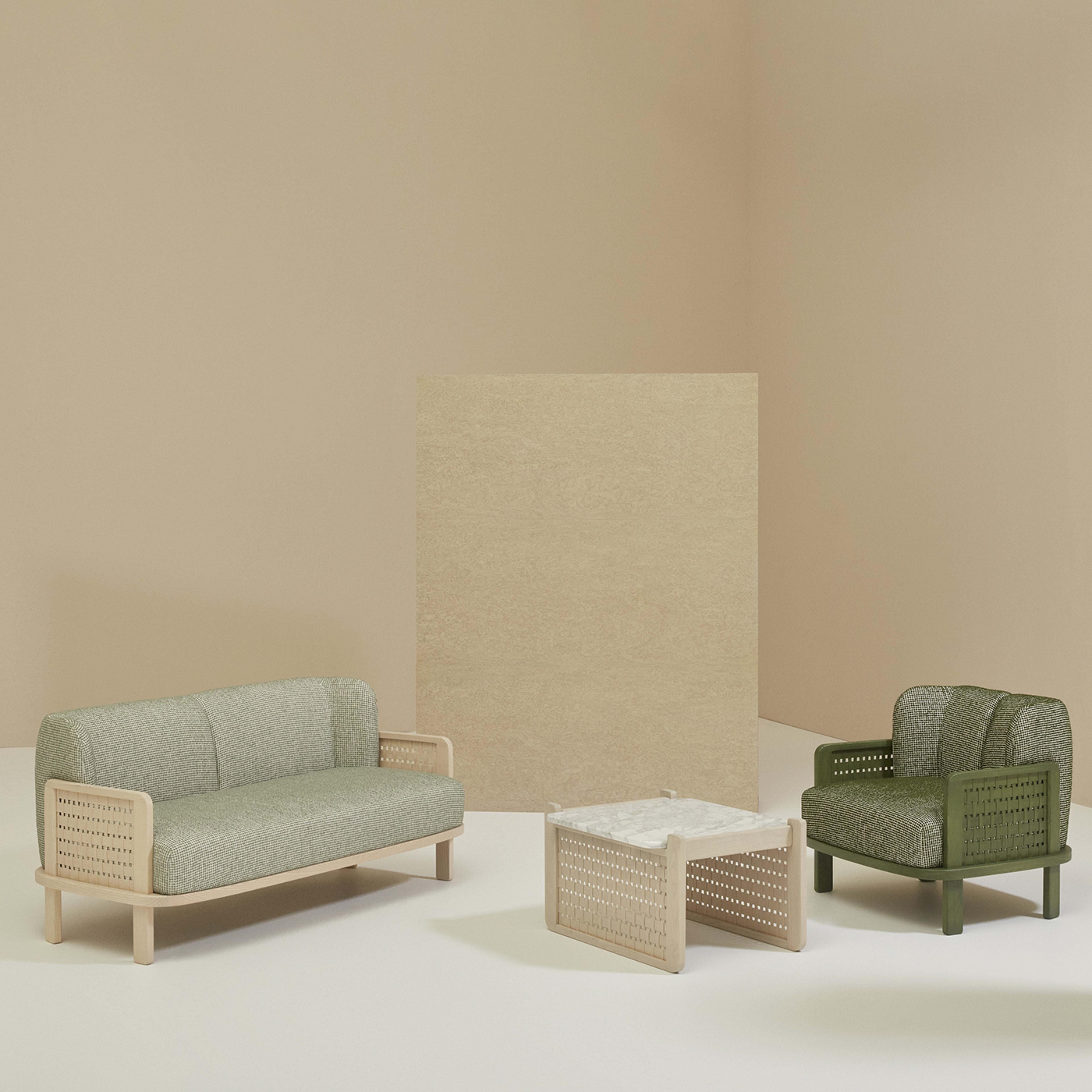 Raquette 181 Green Sofa by Cristina Celestino In New Condition For Sale In Milan, IT