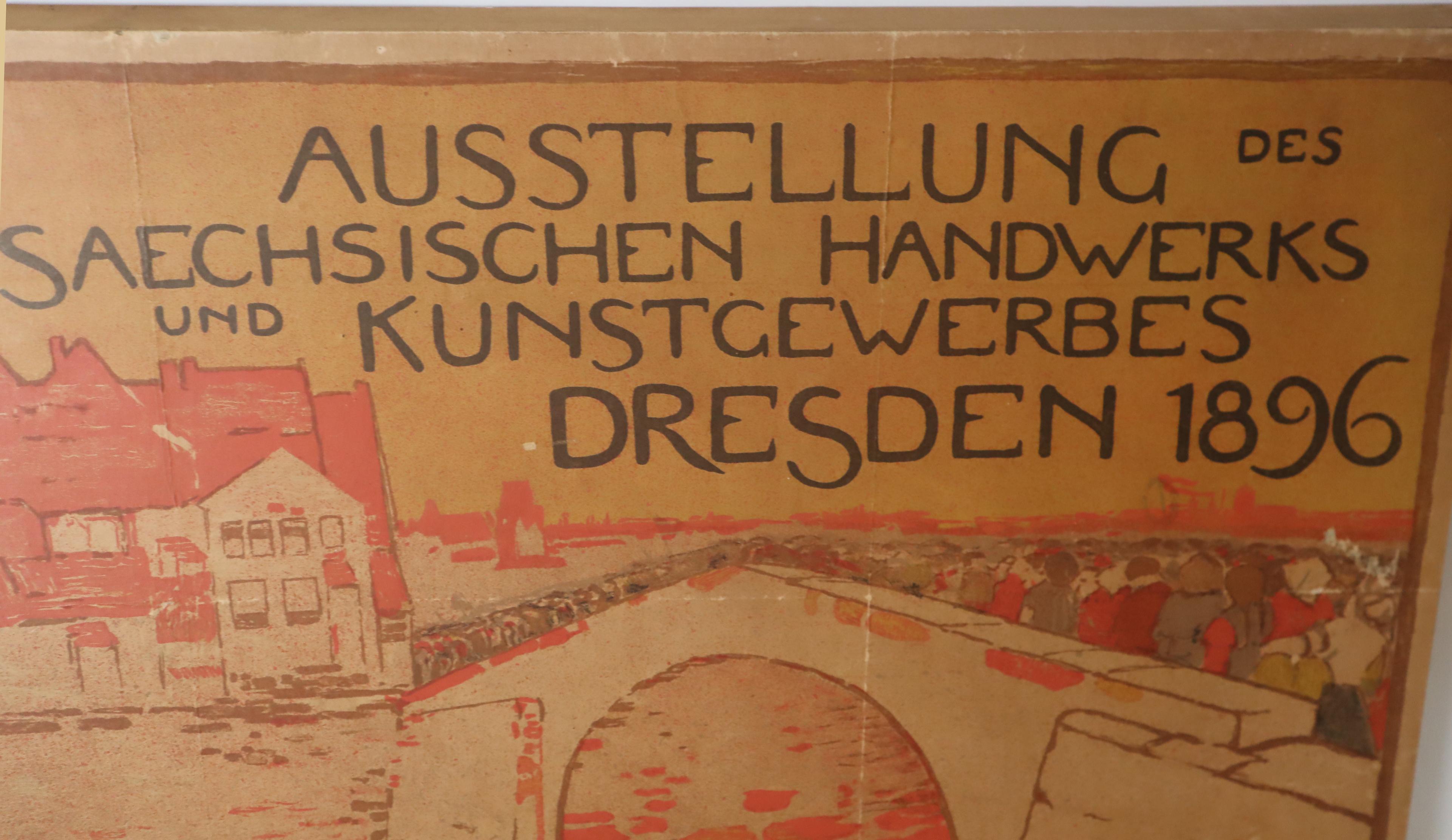Rar Art Nouvo Exposiciones  Sajonia Arte y Artesanía Dresde 1896 Otto Fischer en venta 7