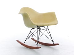 RAR Rocking Chair Eames yellow original vintage - Herman Miller