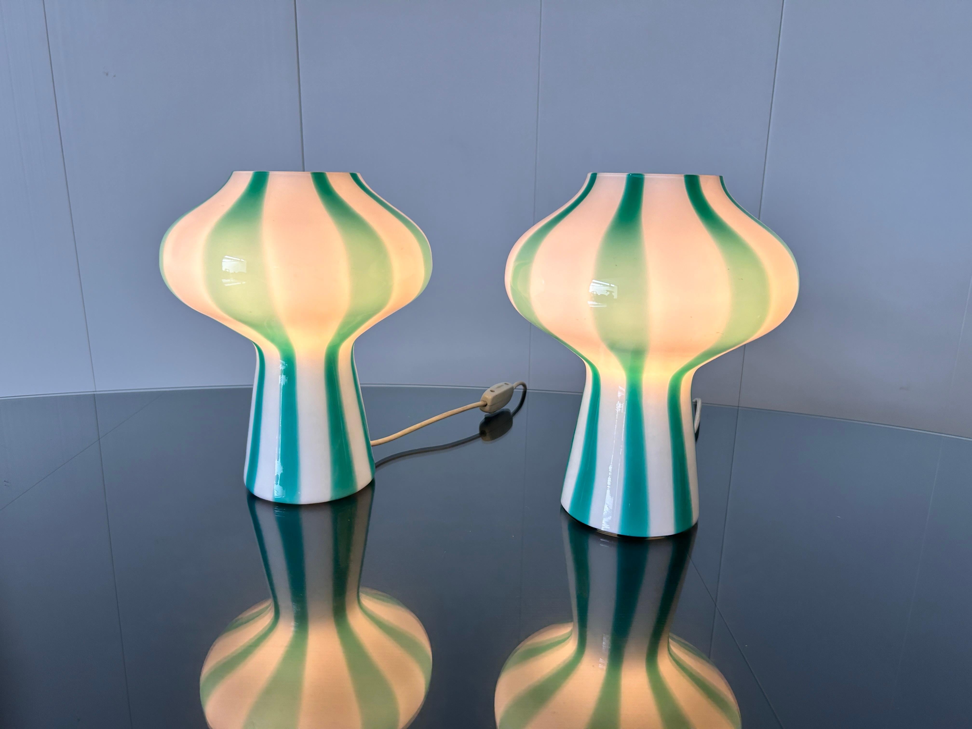Rara coppia di lampade da tavolo mod. 