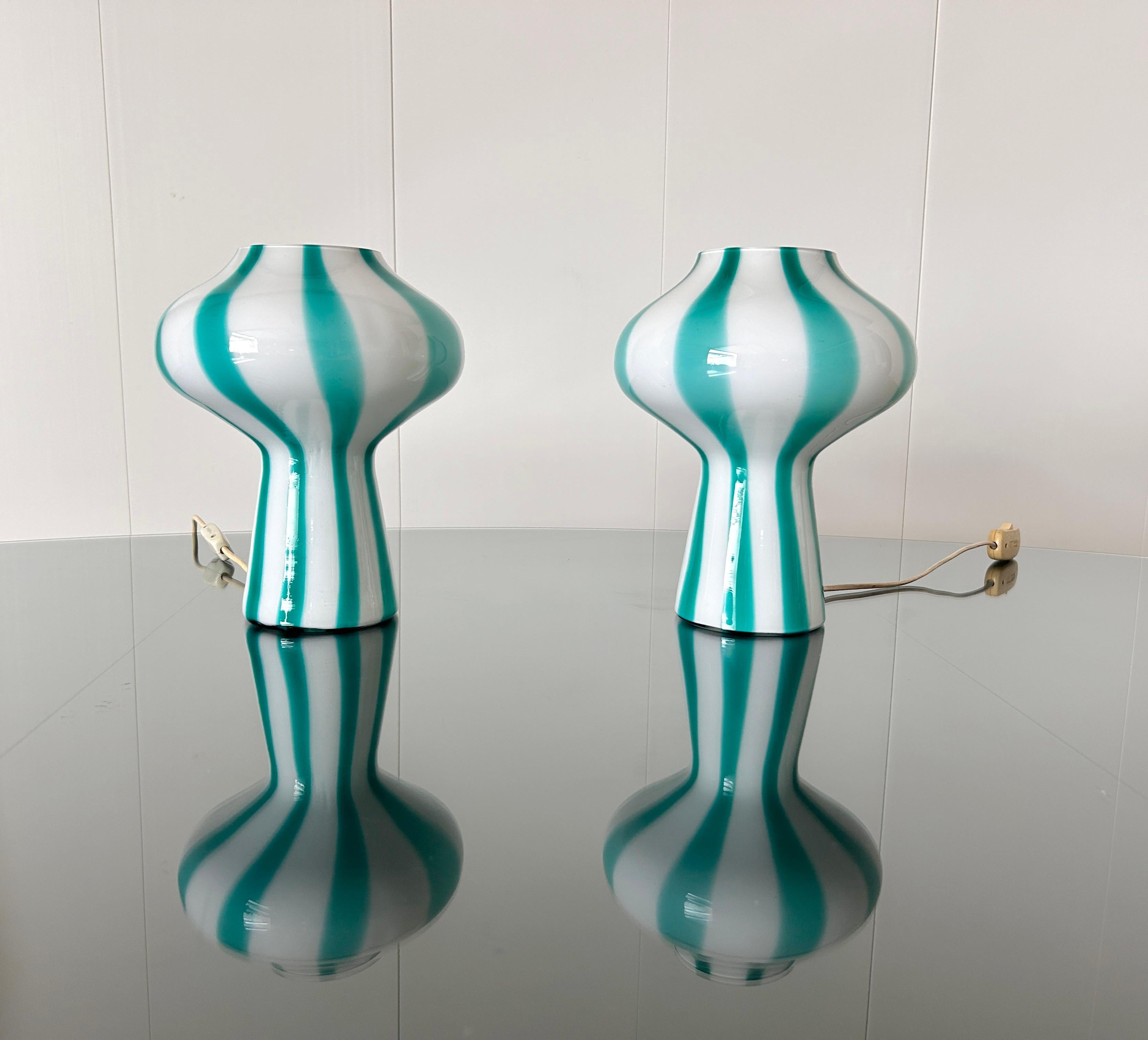 Rara coppia di lampade da tavolo mod. 