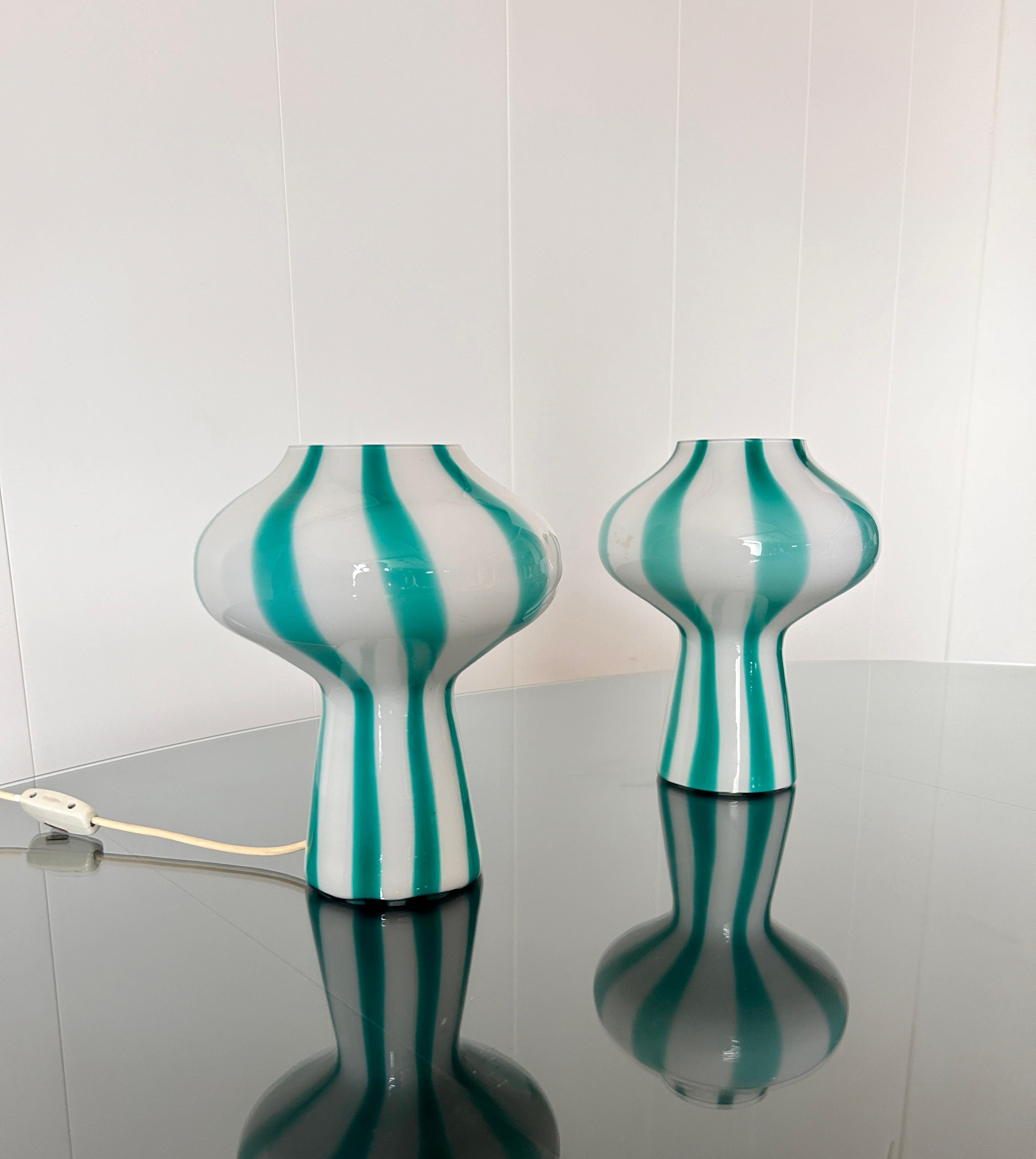 Mid-20th Century Rara coppia di lampade da tavolo mod. 