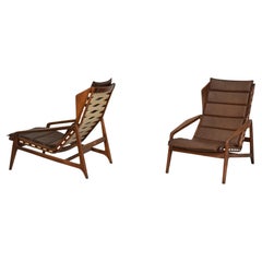 Rara Coppia di poltrone Design Gio Ponti modello 881 per Cassina