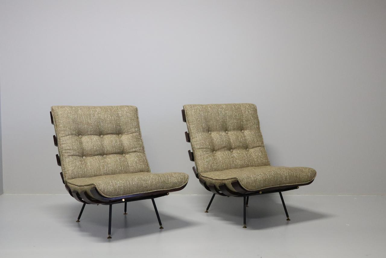 Brazilian Rara Coppia Di Poltrone designer Martin Eisler and Carlo Hauner Costela  For Sale