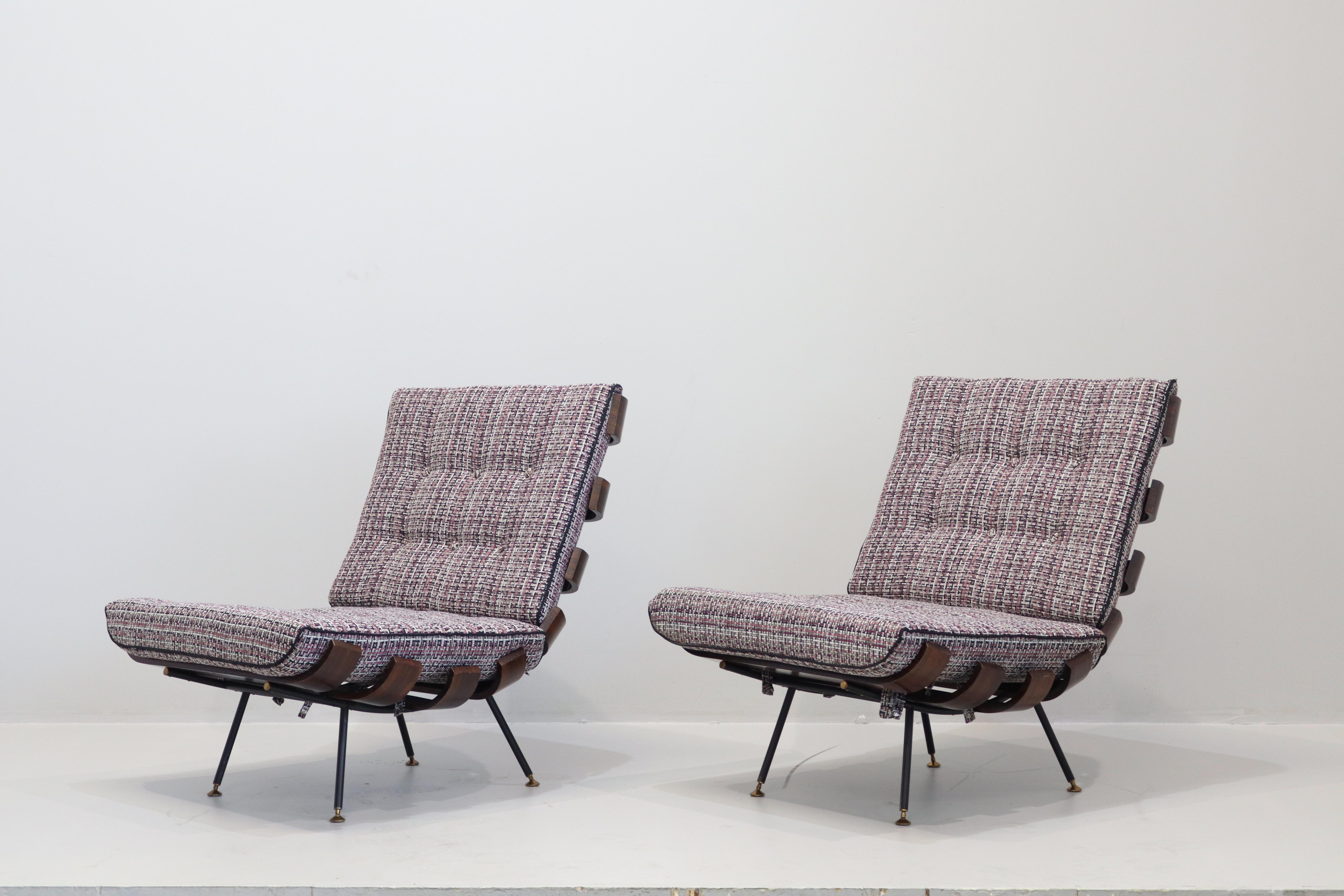 Rara Coppia Di Poltrone designer Martin Eisler and Carlo Hauner Costela In Excellent Condition For Sale In Rovereta, Repubblica di San Marino