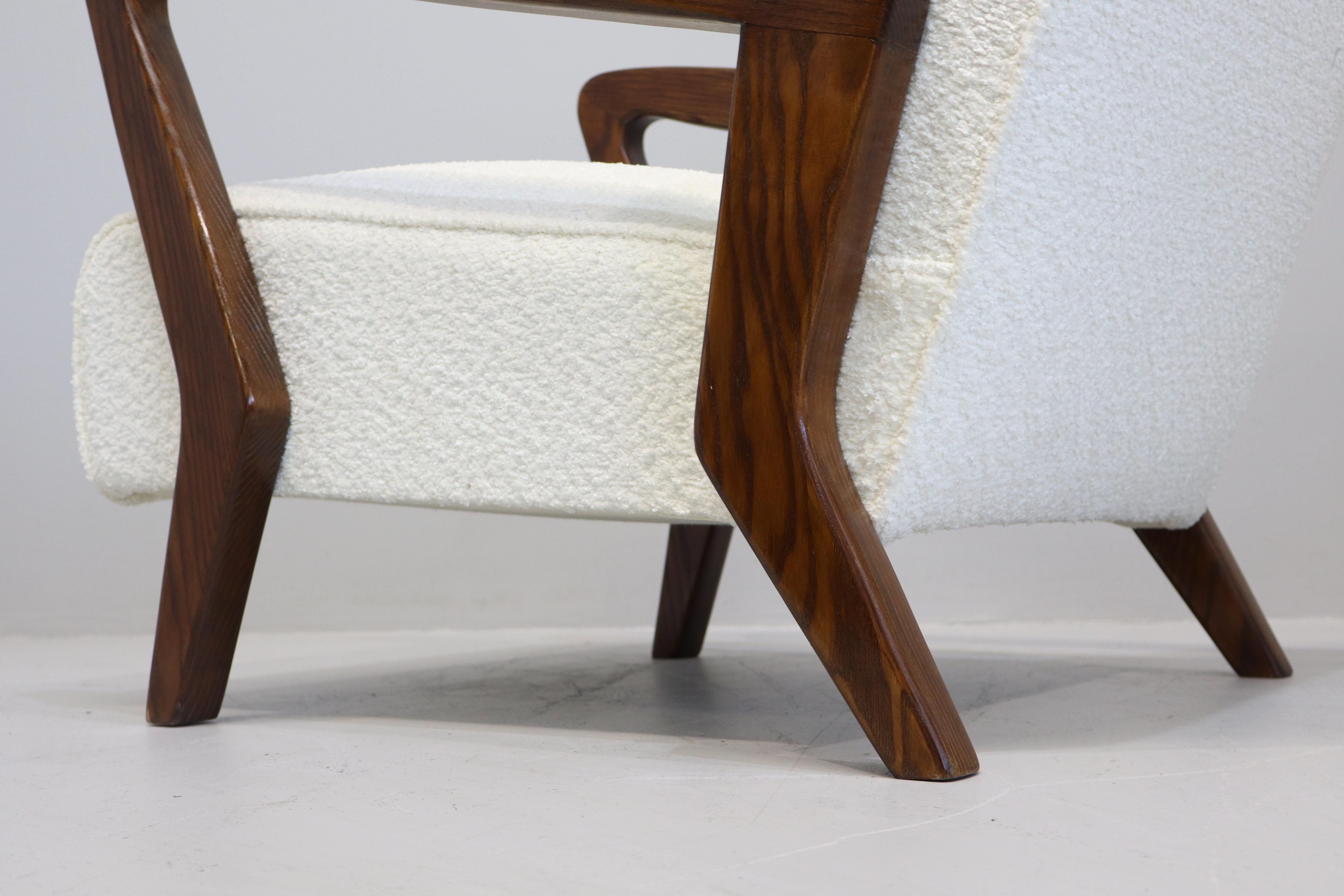 Rara Coppia di Poltrone Disegnate da Gio Ponti 1950 Italia For Sale 5