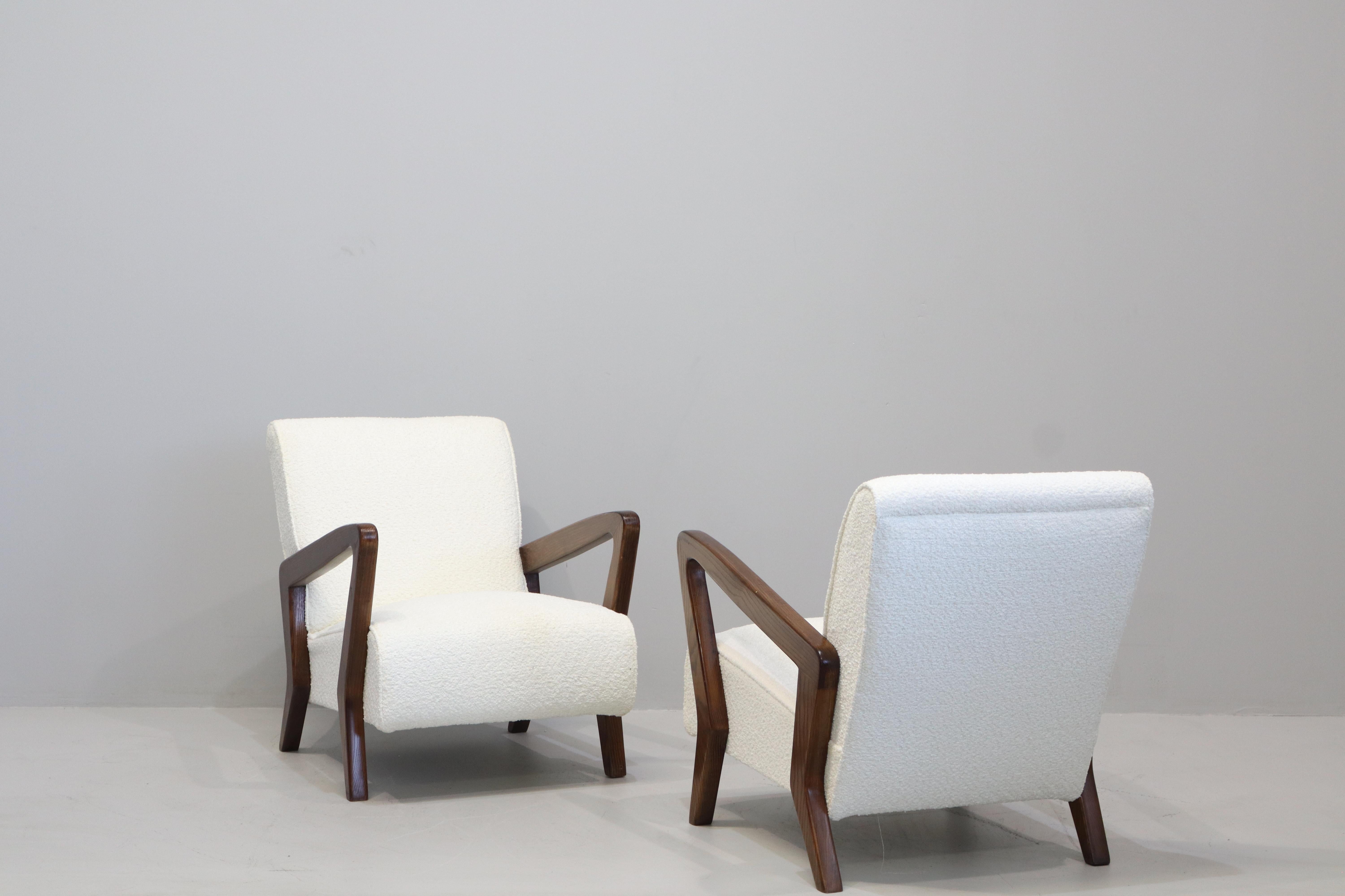 Italian Rara Coppia di Poltrone Disegnate da Gio Ponti 1950 Italia For Sale
