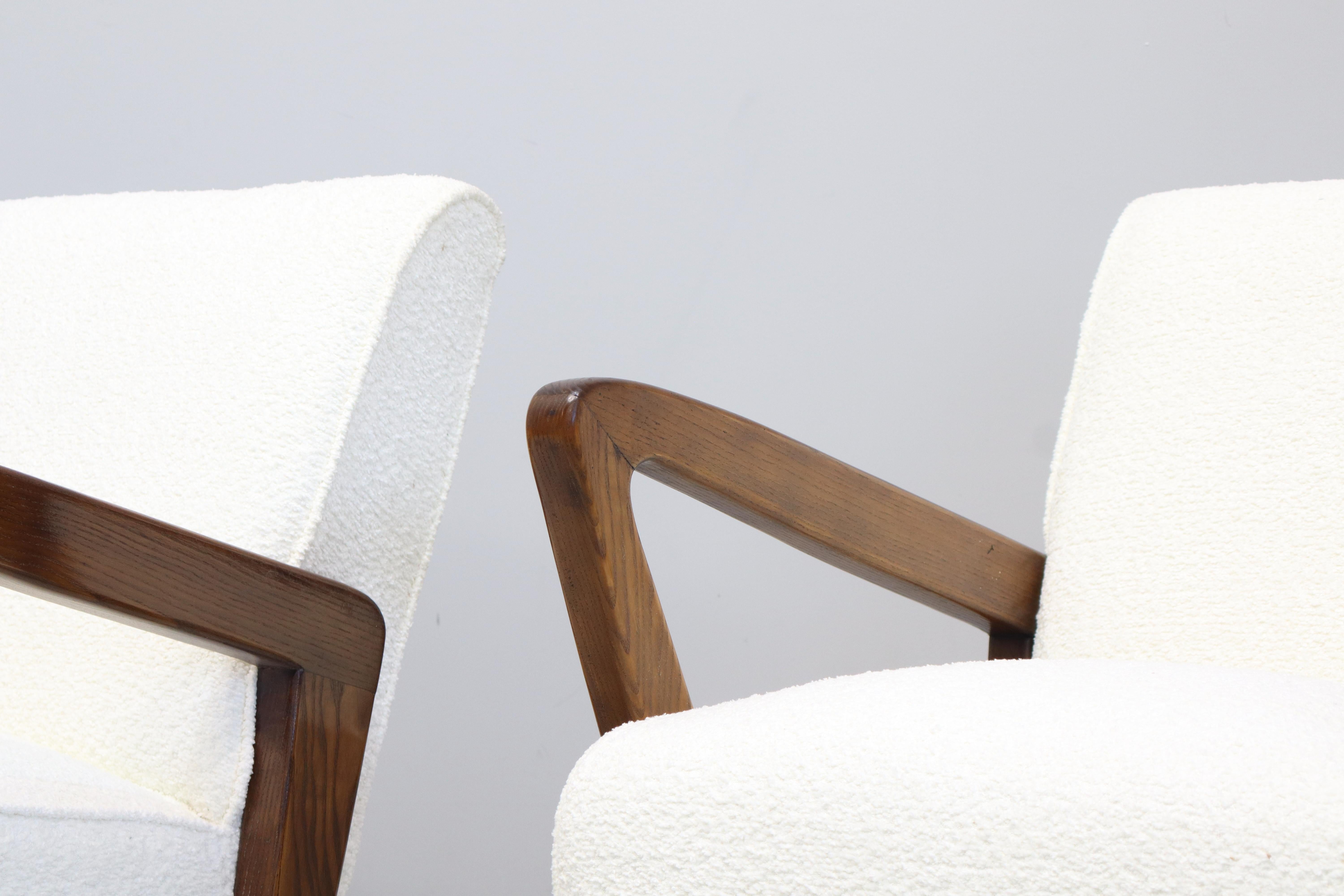 Rara Coppia di Poltrone Disegnate da Gio Ponti 1950 Italia For Sale 2