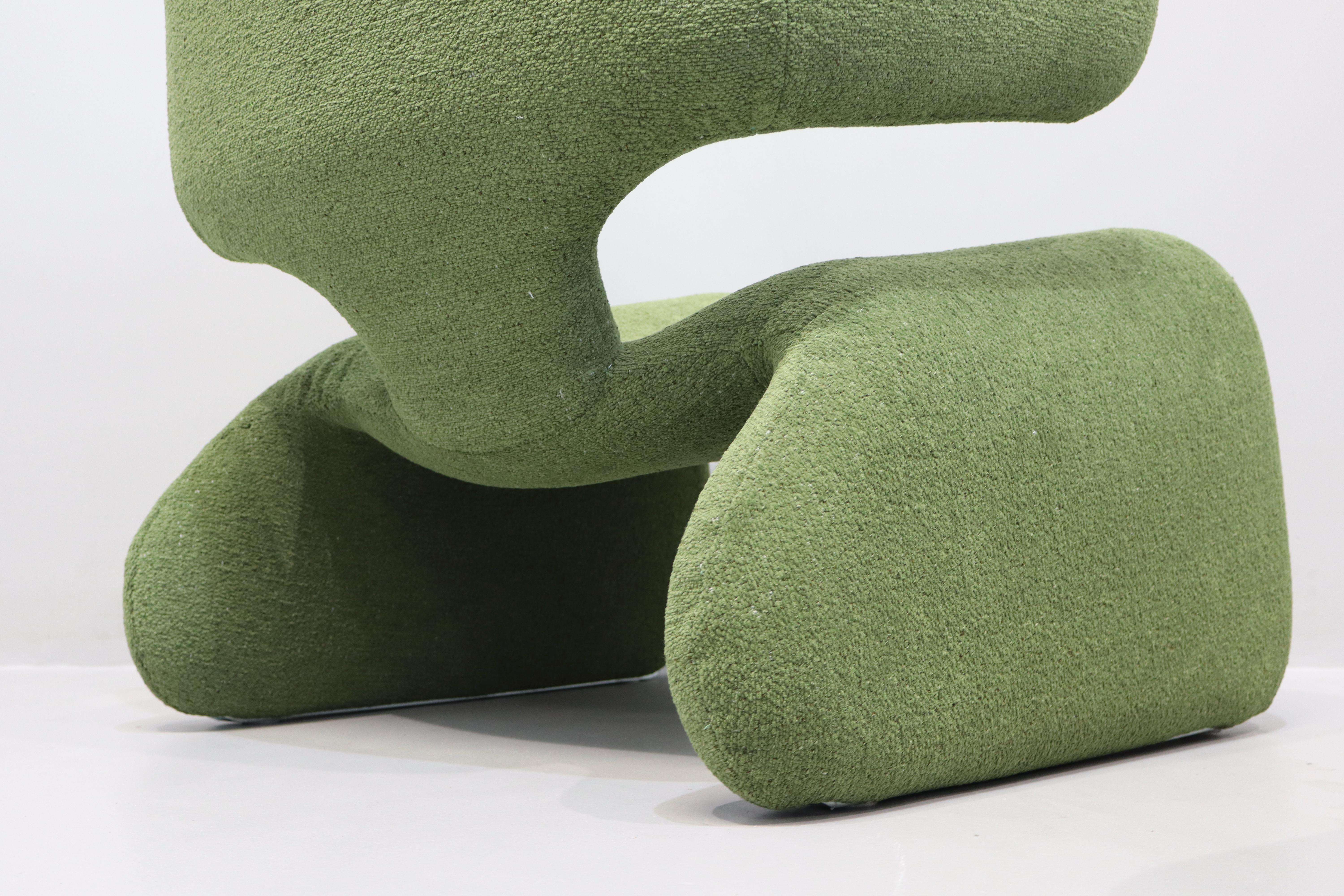 Raro par de sillones y reposapiés Djinn de Olivier Mourgue para Airborne en venta 3