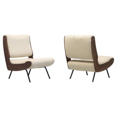 Rara Coppia di Poltrone Gianfranco Frattini 836, Cassina, Italia, anni 50