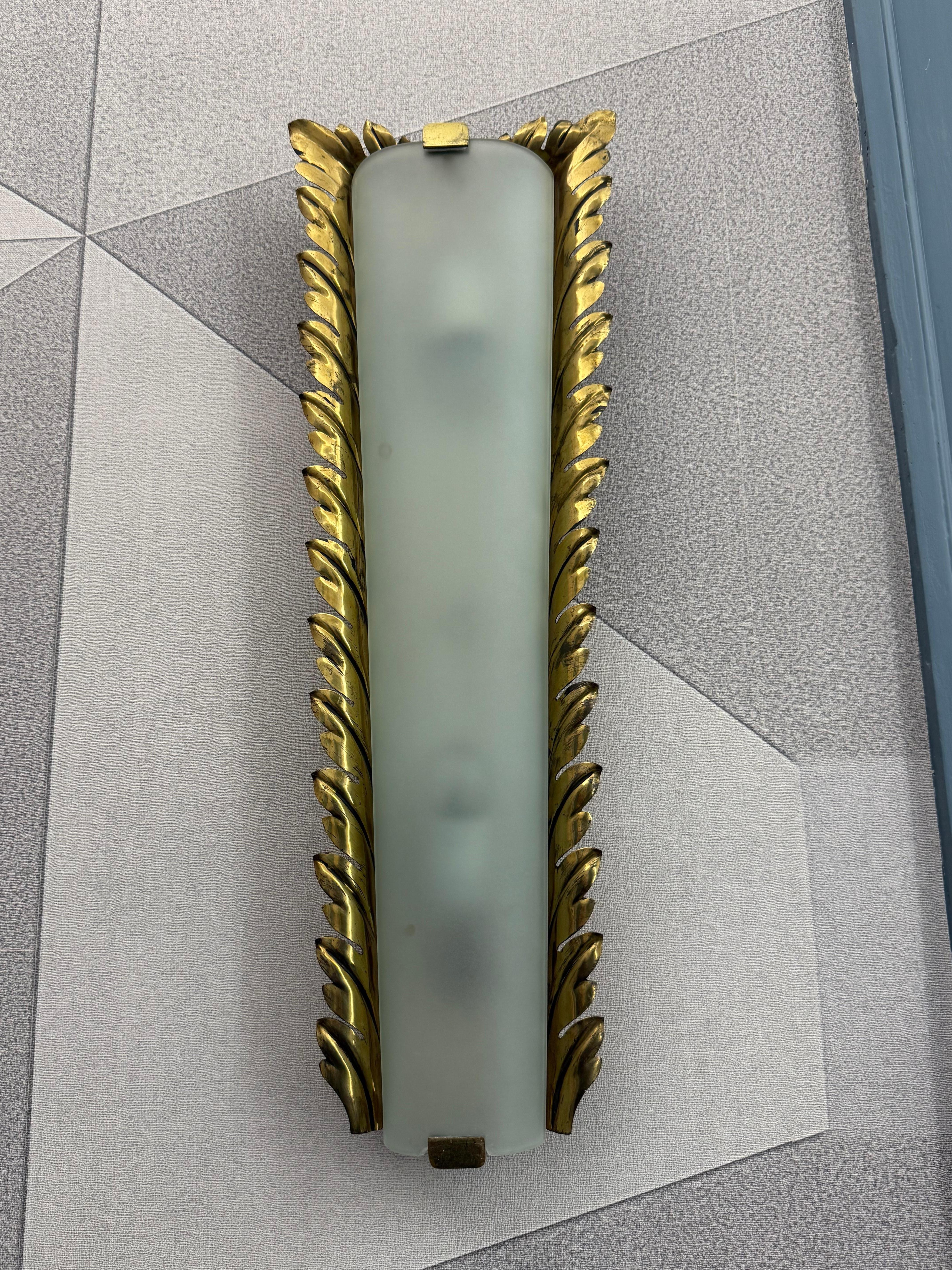 Rara Lampada da parete Pietro Chiesa per Fontana Arte 1935 in vendita 3