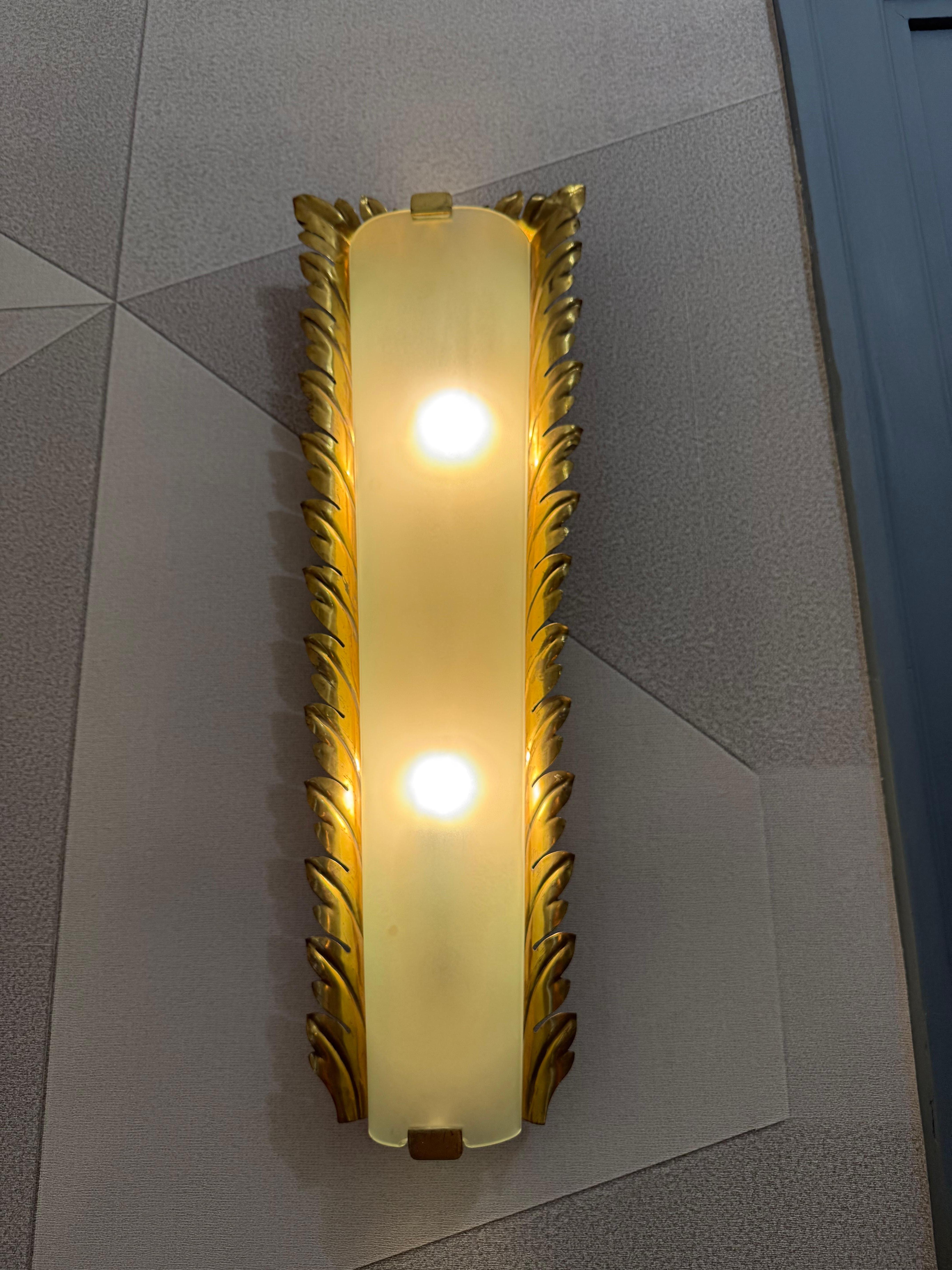 Rara Lampada da parete Pietro Chiesa per Fontana Arte 1935 in vendita 6