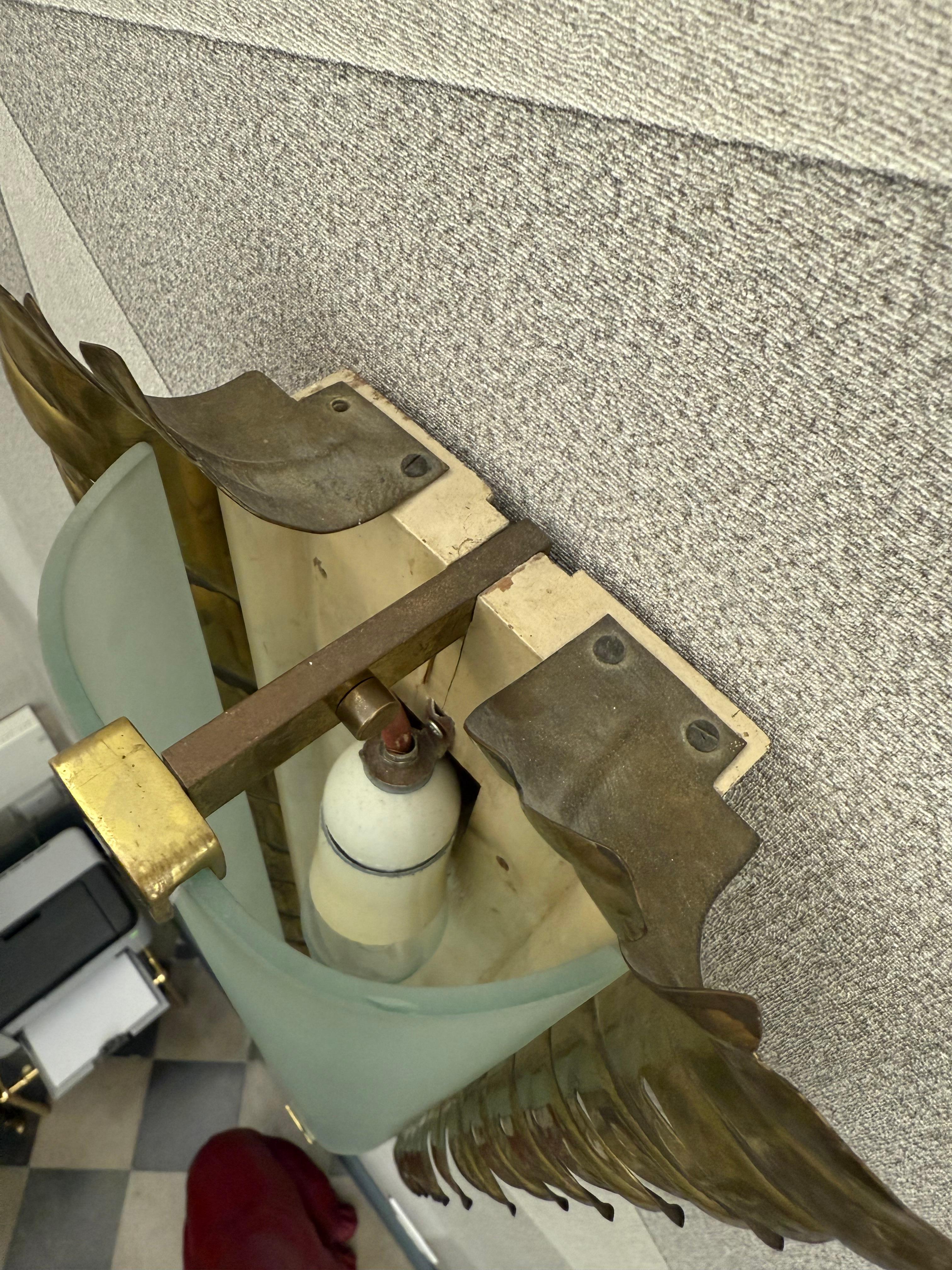 Rara Lampada da parete Pietro Chiesa per Fontana Arte 1935 in vendita 7