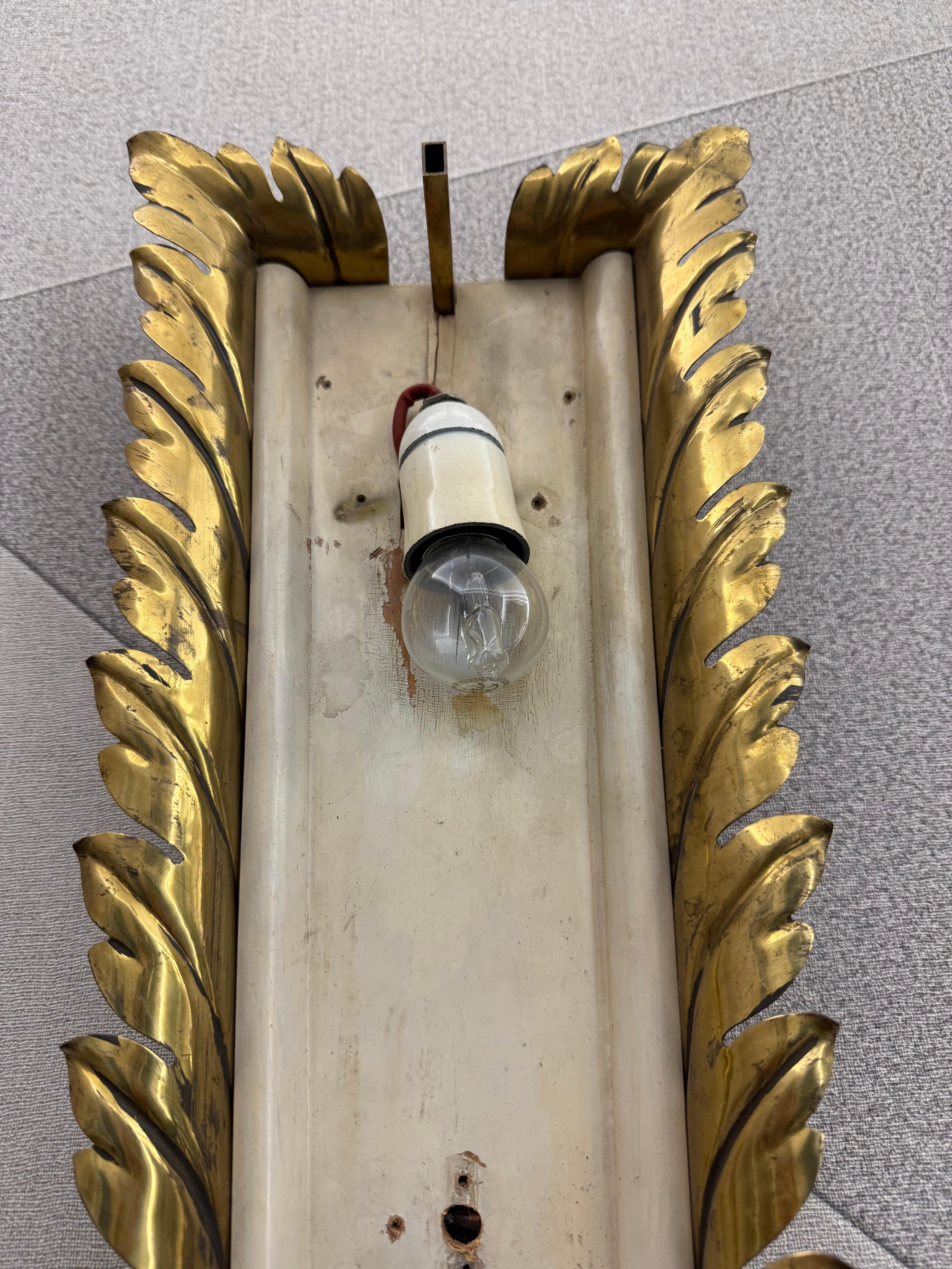 Rara Applique di Pietro Chiesa per Fontana Arte 1935 Pubblicata su Libro Fontana Arte Franco Deboni a Pagina 51.