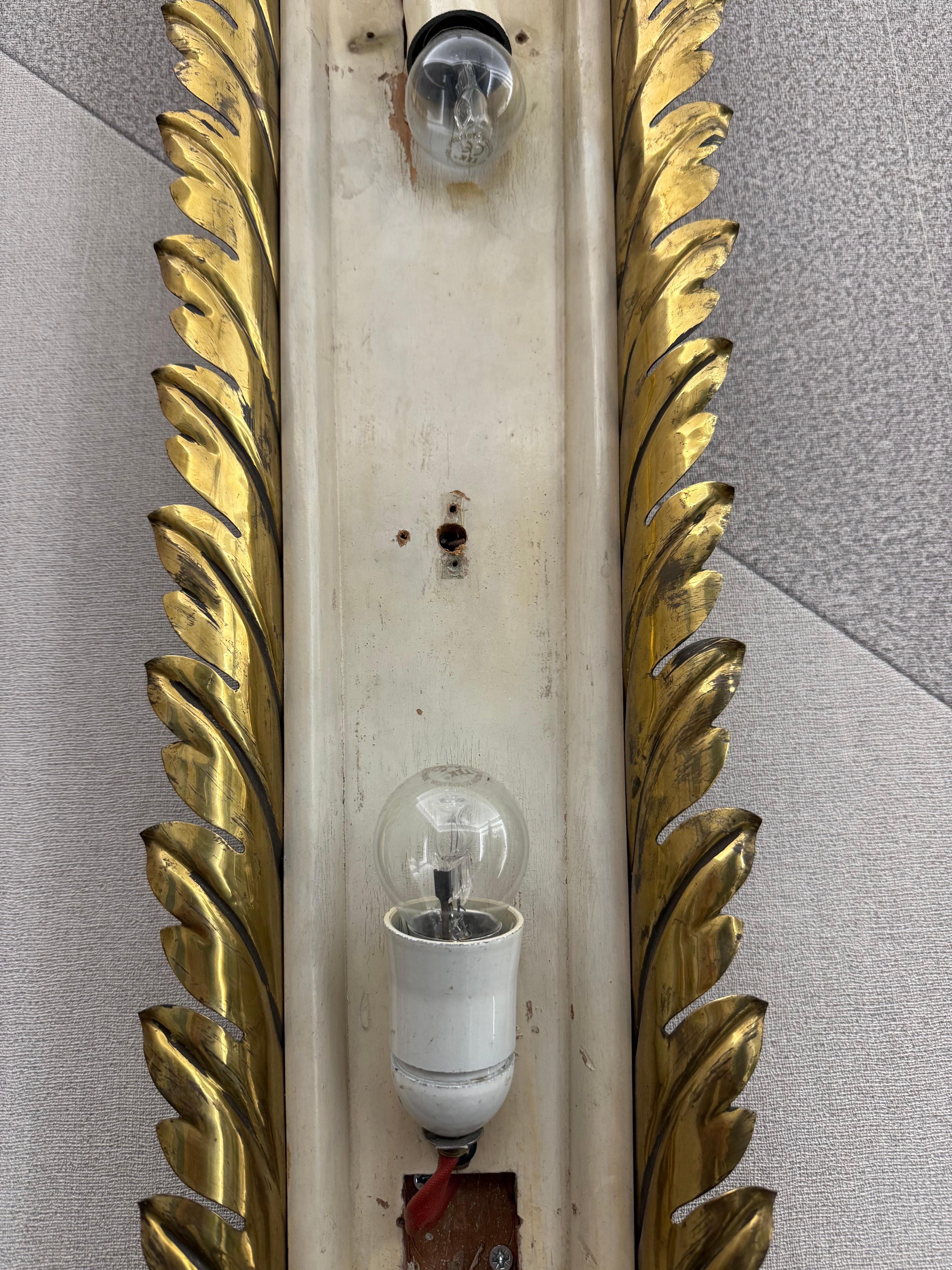 Rara Lampada da parete Pietro Chiesa per Fontana Arte 1935 In condizioni buone in vendita a Palermo, Sicily