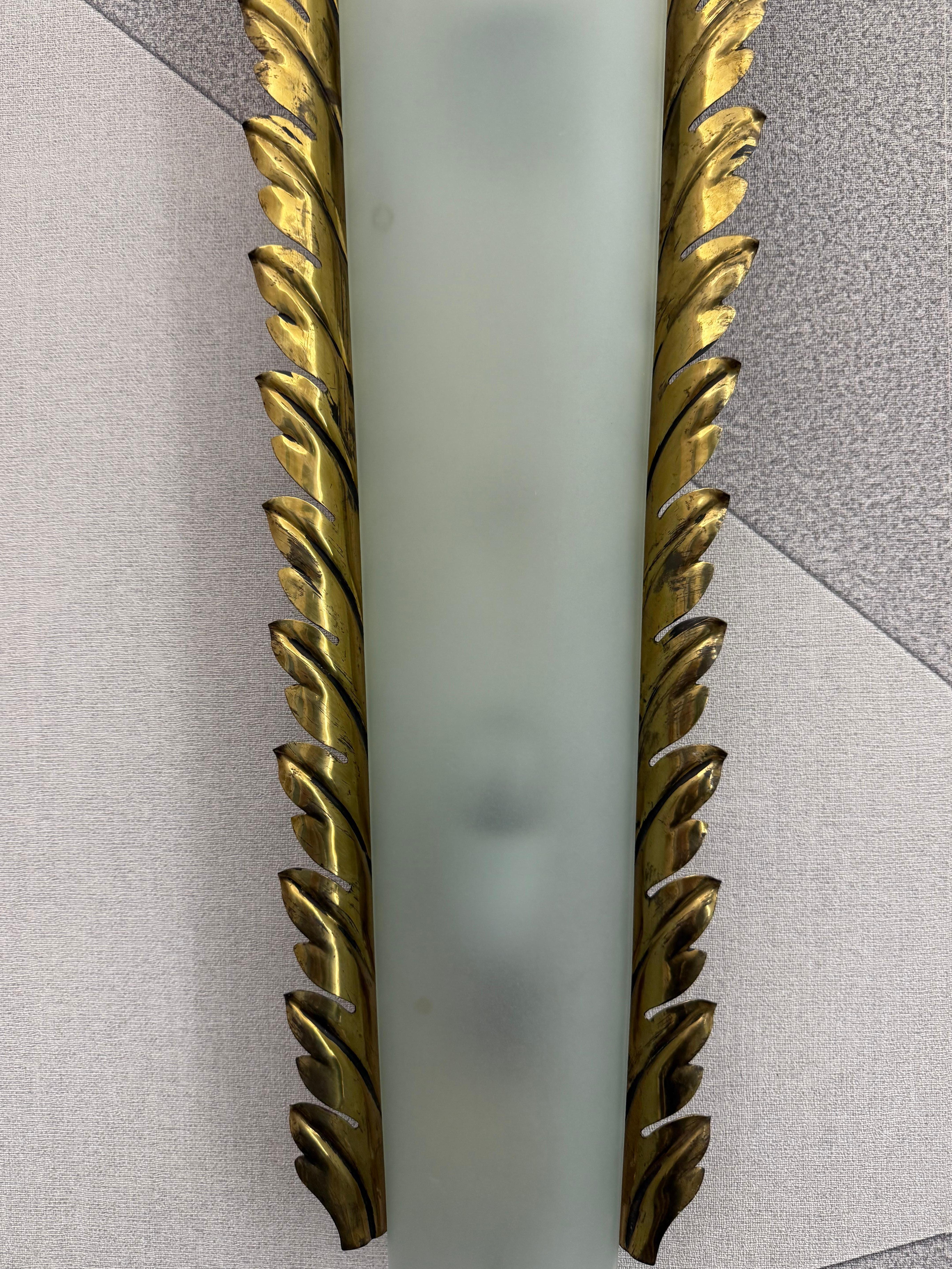 Mid-20th Century Rara Lampada da parete Pietro Chiesa per Fontana Arte 1935 in vendita