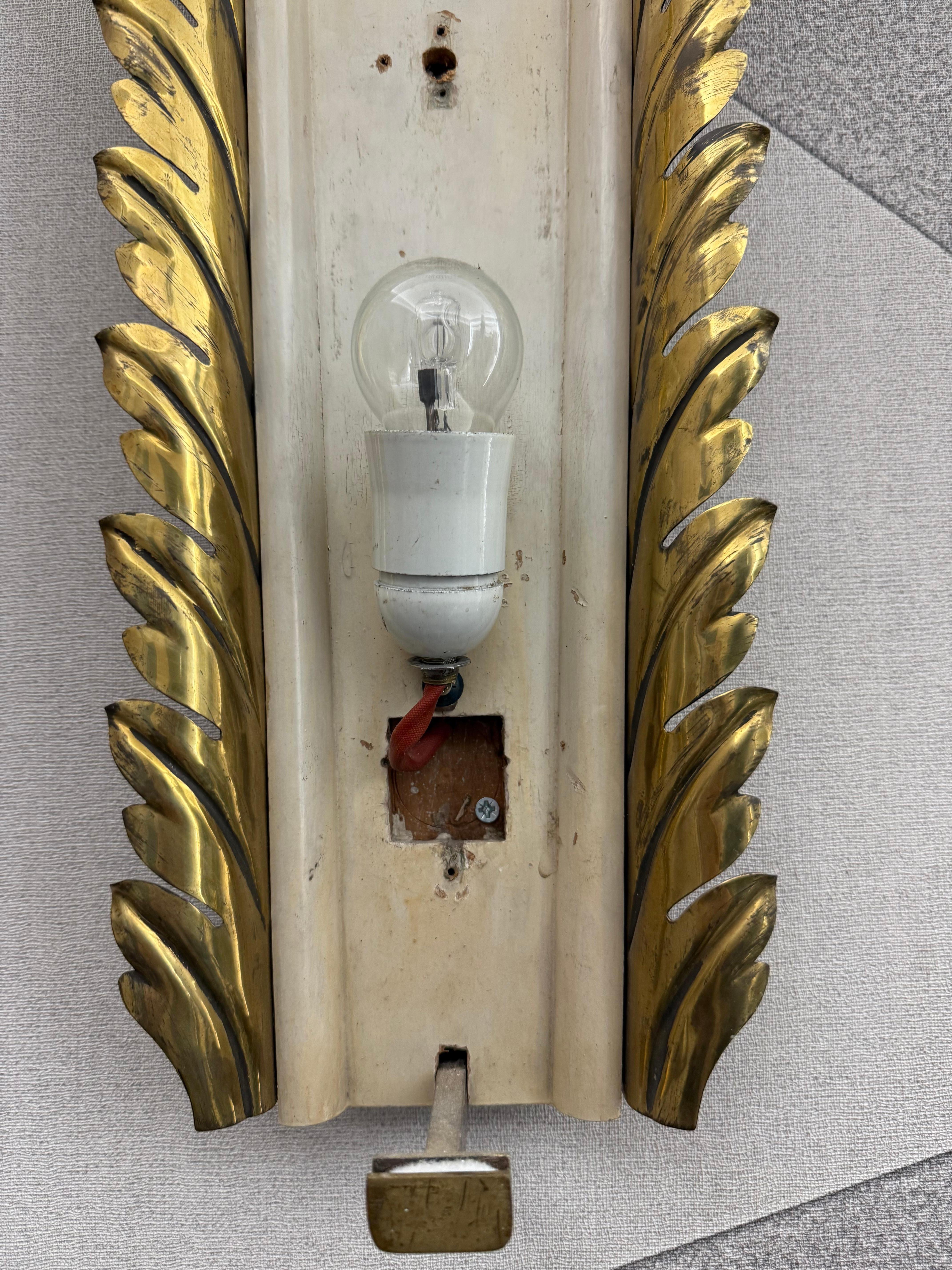 Rara Lampada da parete Pietro Chiesa per Fontana Arte 1935 in vendita 1