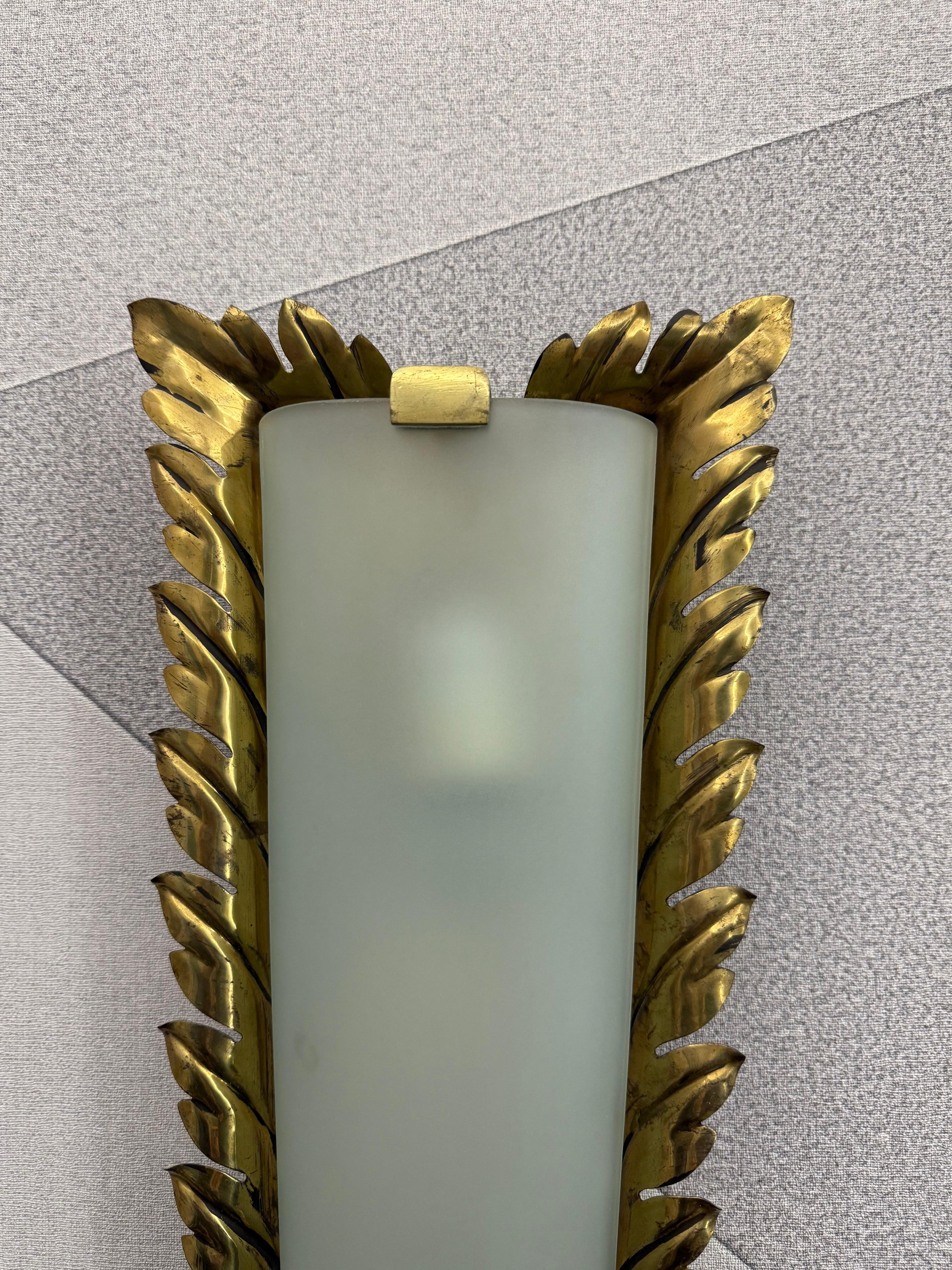 Rara Lampada da parete Pietro Chiesa per Fontana Arte 1935 in vendita 2