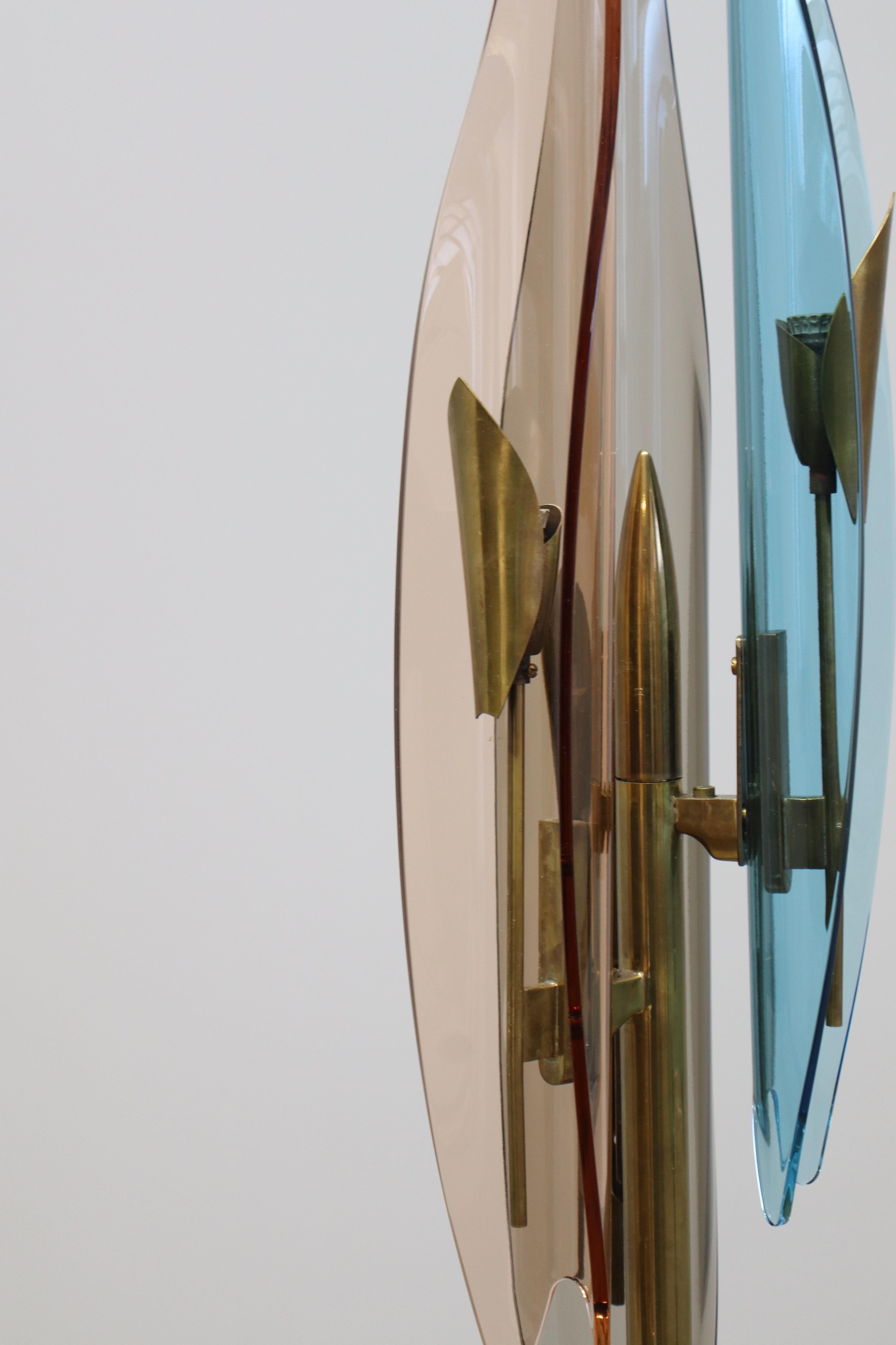 Rara Piantana Dahlia, Designer Max Ingrand für Fontana Arte im Angebot 5