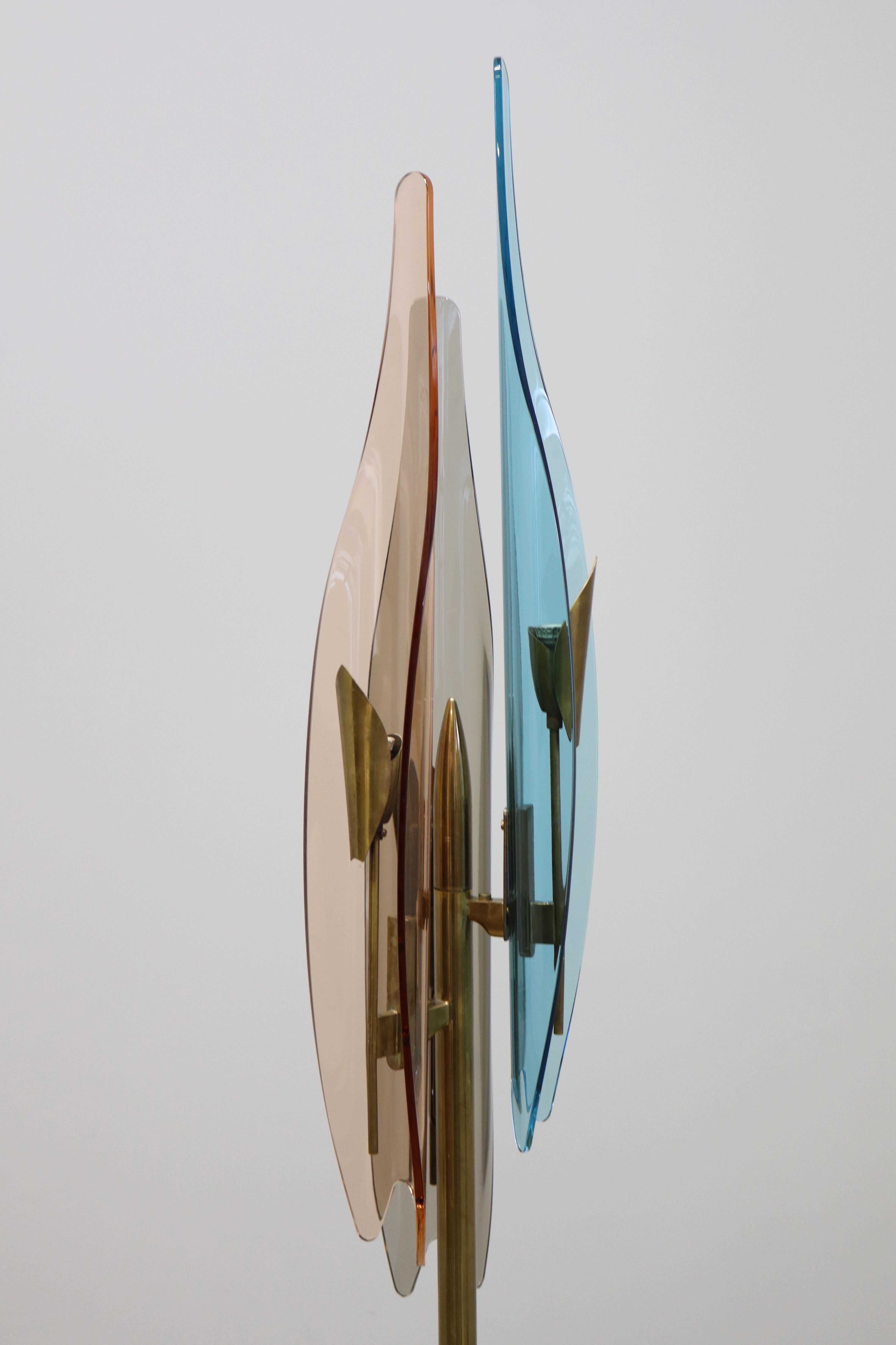 Rara Piantana Dahlia, Designer Max Ingrand für Fontana Arte im Angebot 6