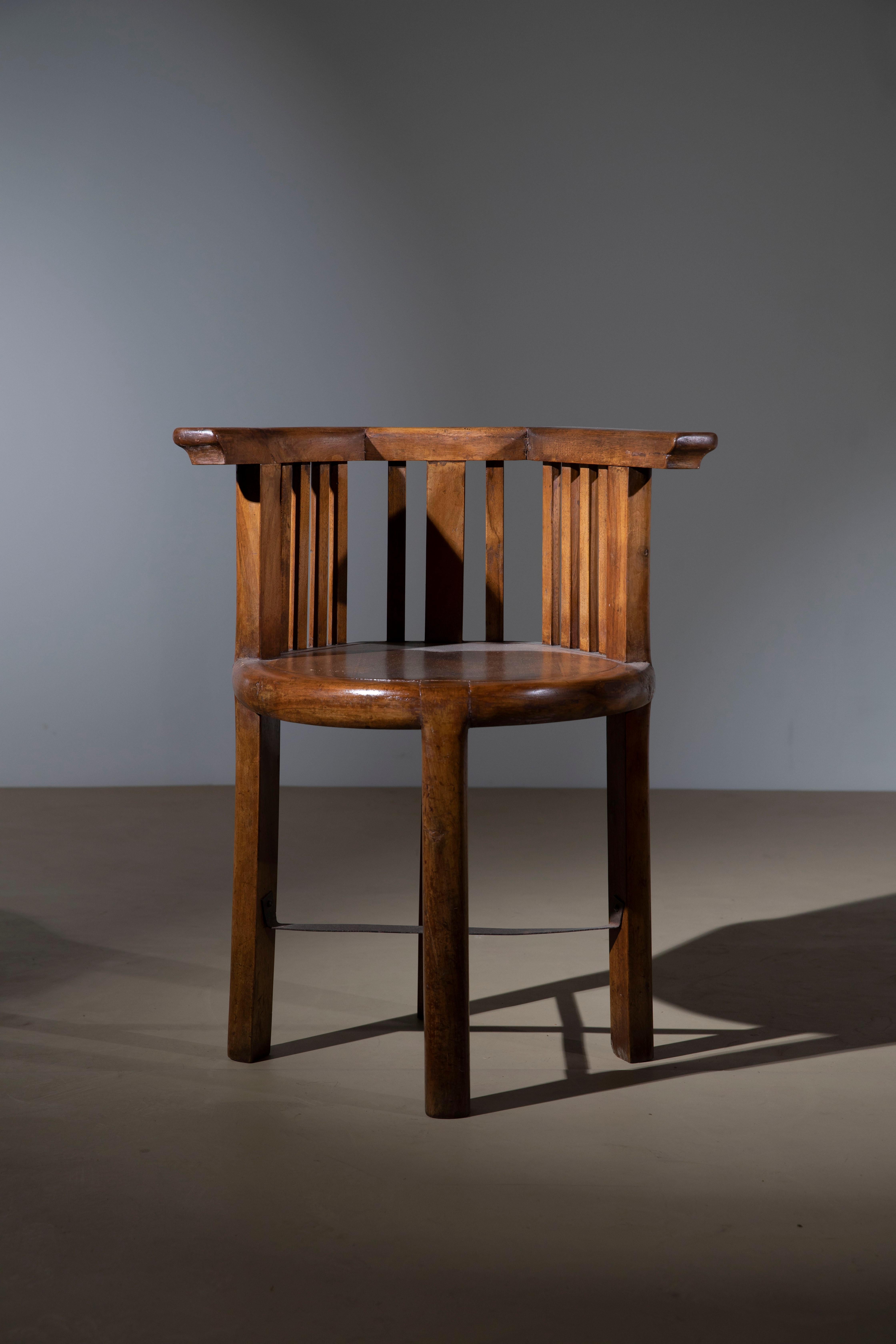 Rara silla individual Arts and Crafts, principios del siglo XX en venta 4