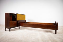 Rare multifunctional headboard with single bed - MIM, Italy, 1960s