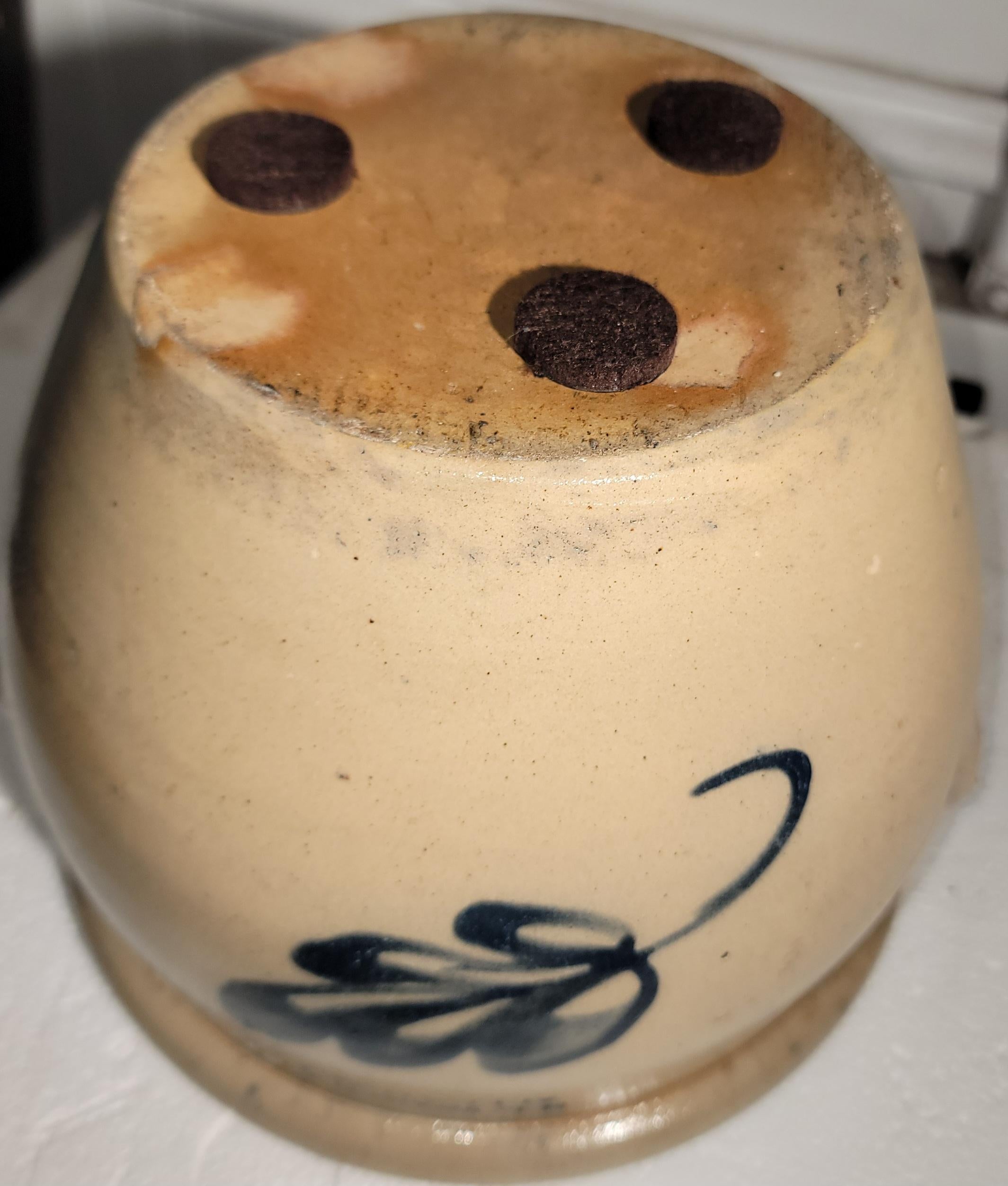 XIXe siècle Rare pot à beurre de 1 gal à double poignée du 19e siècle en vente
