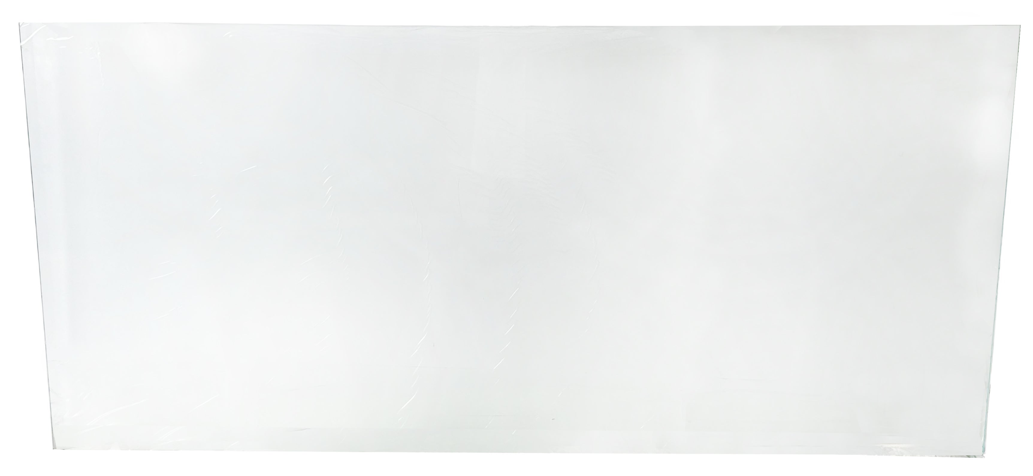 Rare 1" Thick Starphire Ultra-Clear Low-Iron Glass Panel For Sale