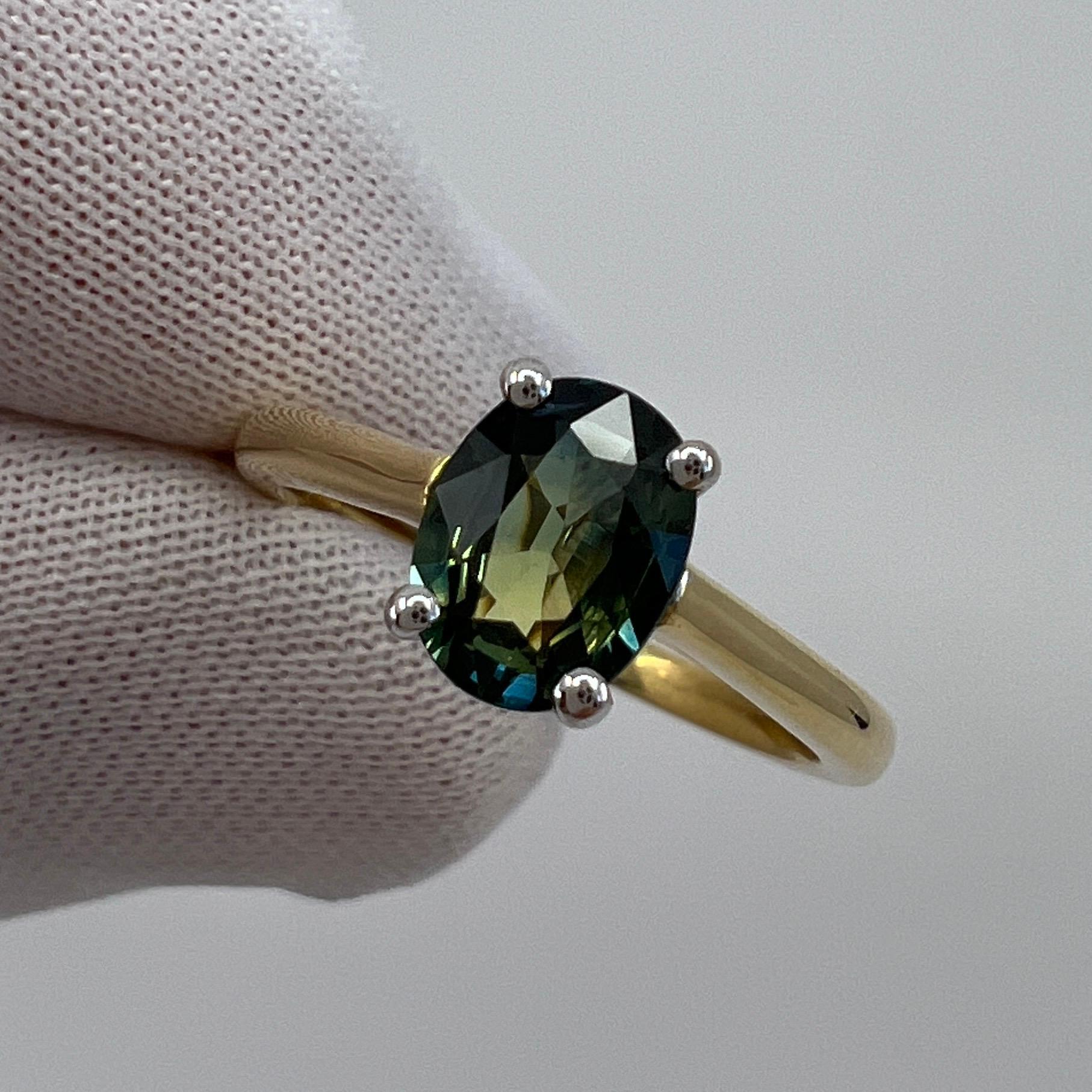 blue green sapphire rings