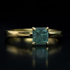 Rare 1.11 Carat Russian Alexandrite 18K Gold Engagement Ring