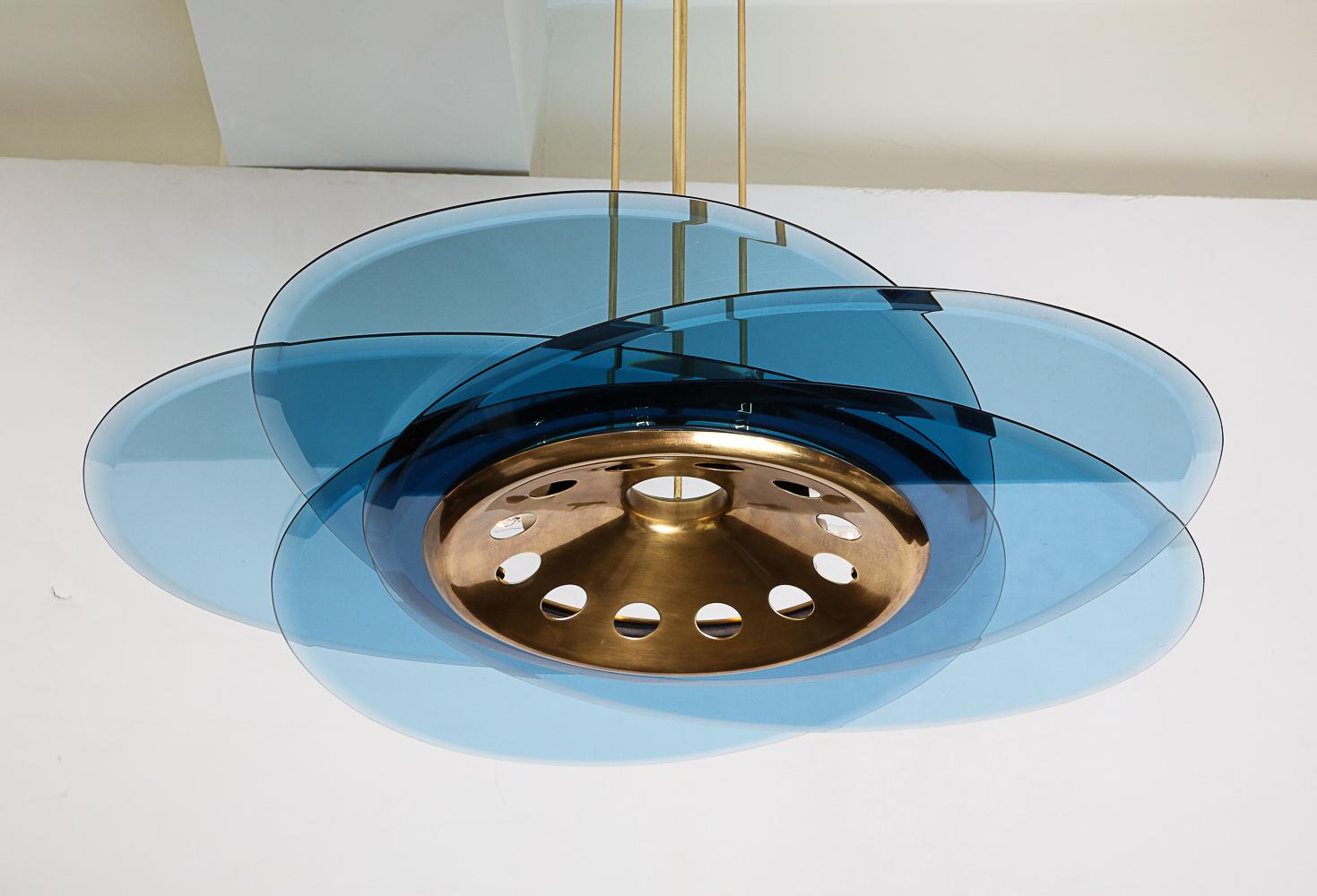 Hand-Crafted Rare 12-Light Chandelier by Max Ingrand for Fontana Arte