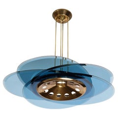 Rare 12-Light Chandelier by Max Ingrand for Fontana Arte